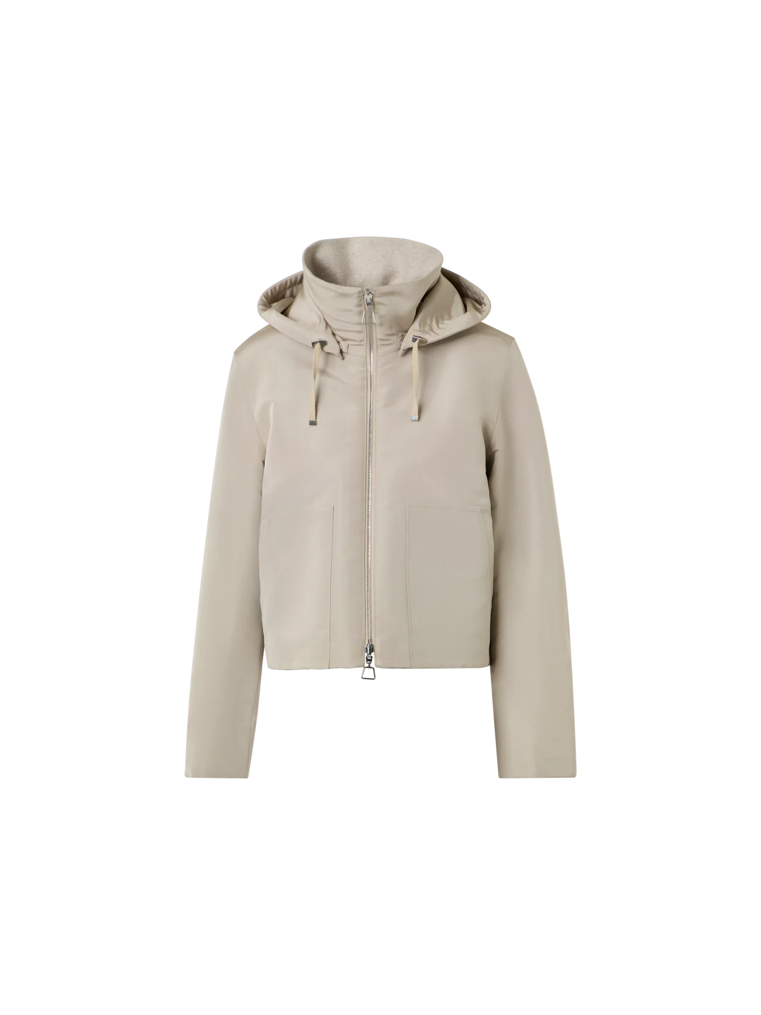 Reversible Jacket in Cashmere Jersey to Silk