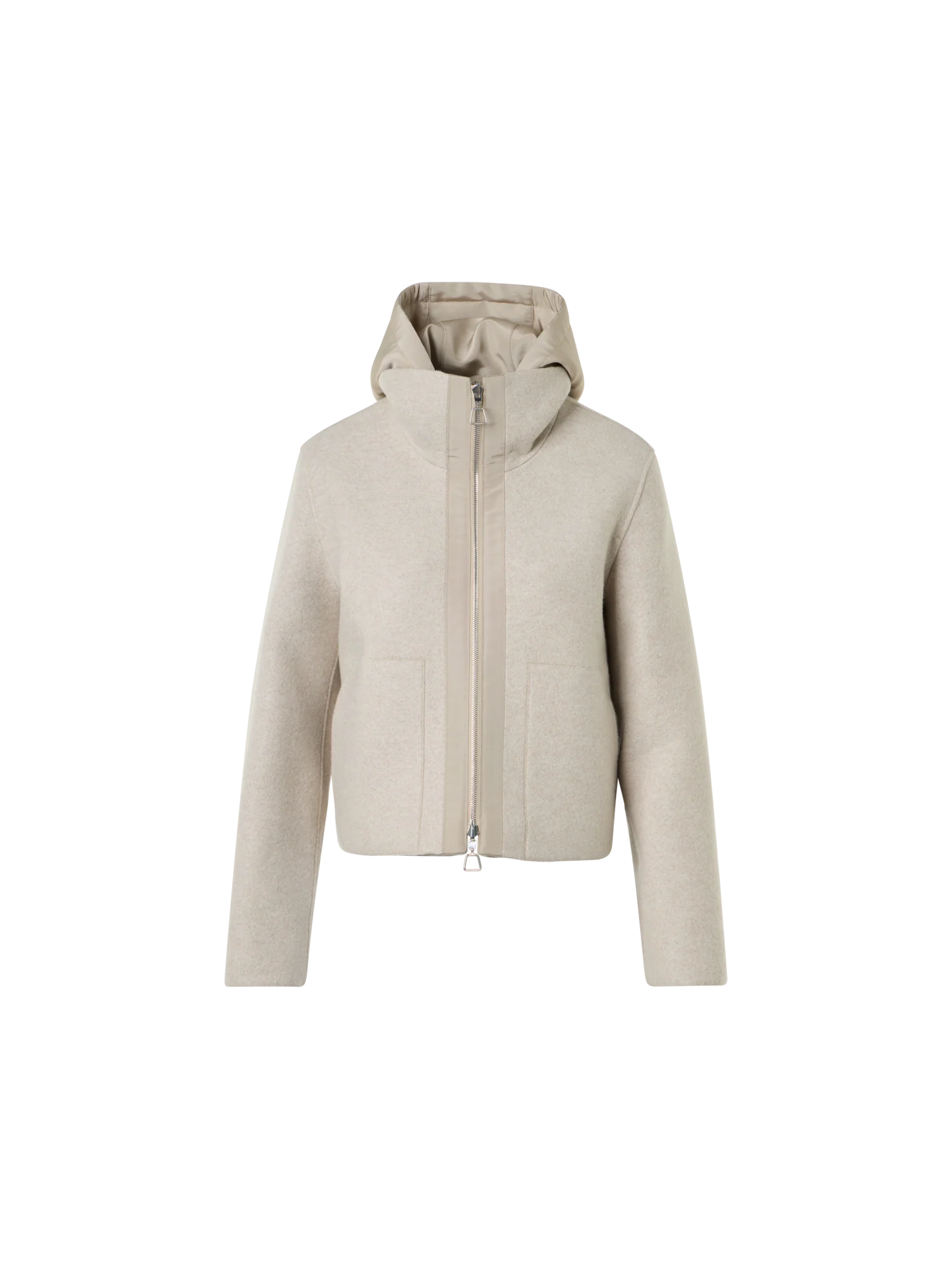 Reversible Jacket in Cashmere Jersey to Silk - Image 3