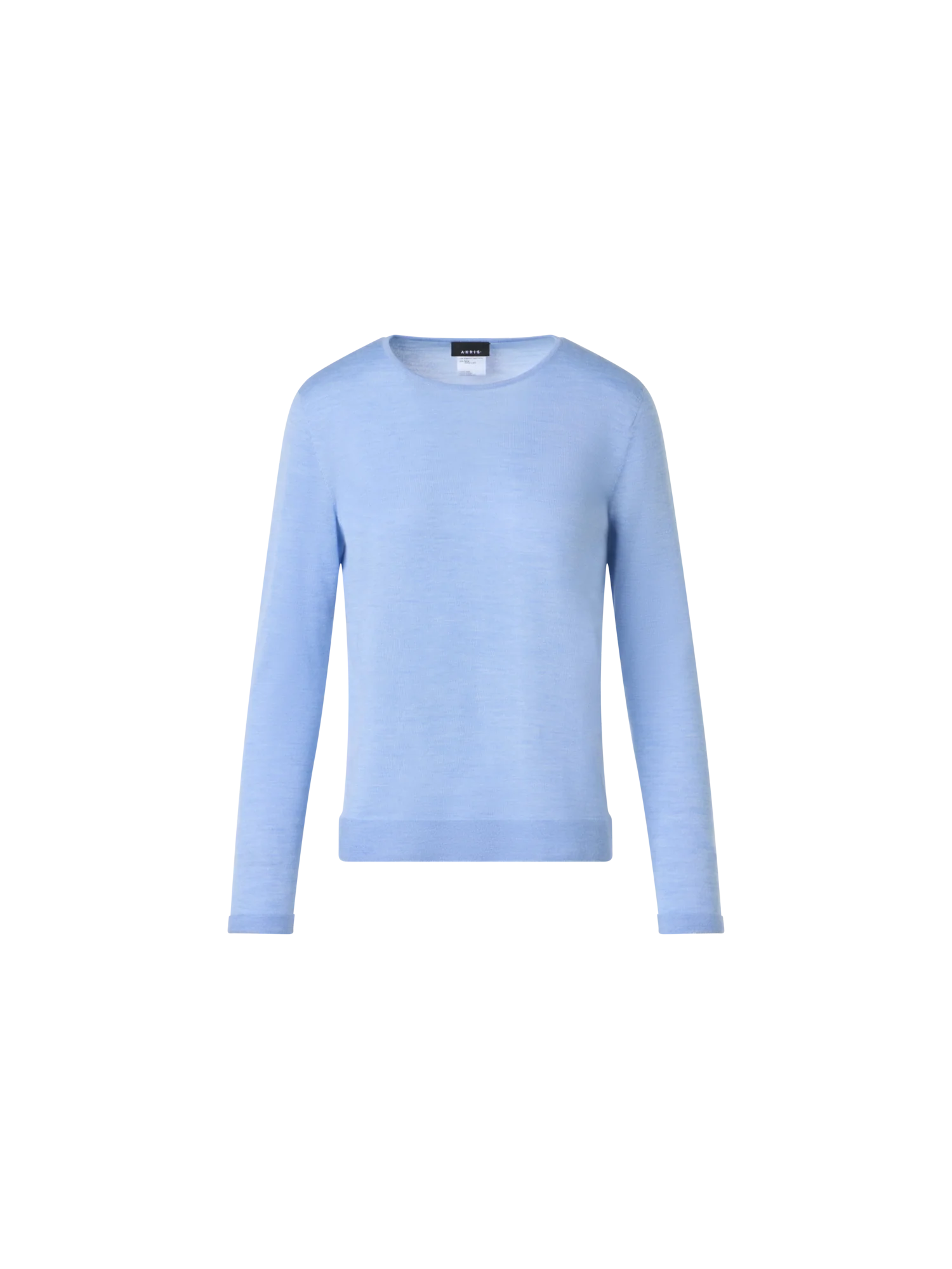Seamless Crew Neck Sweater in Cashmere Silk
