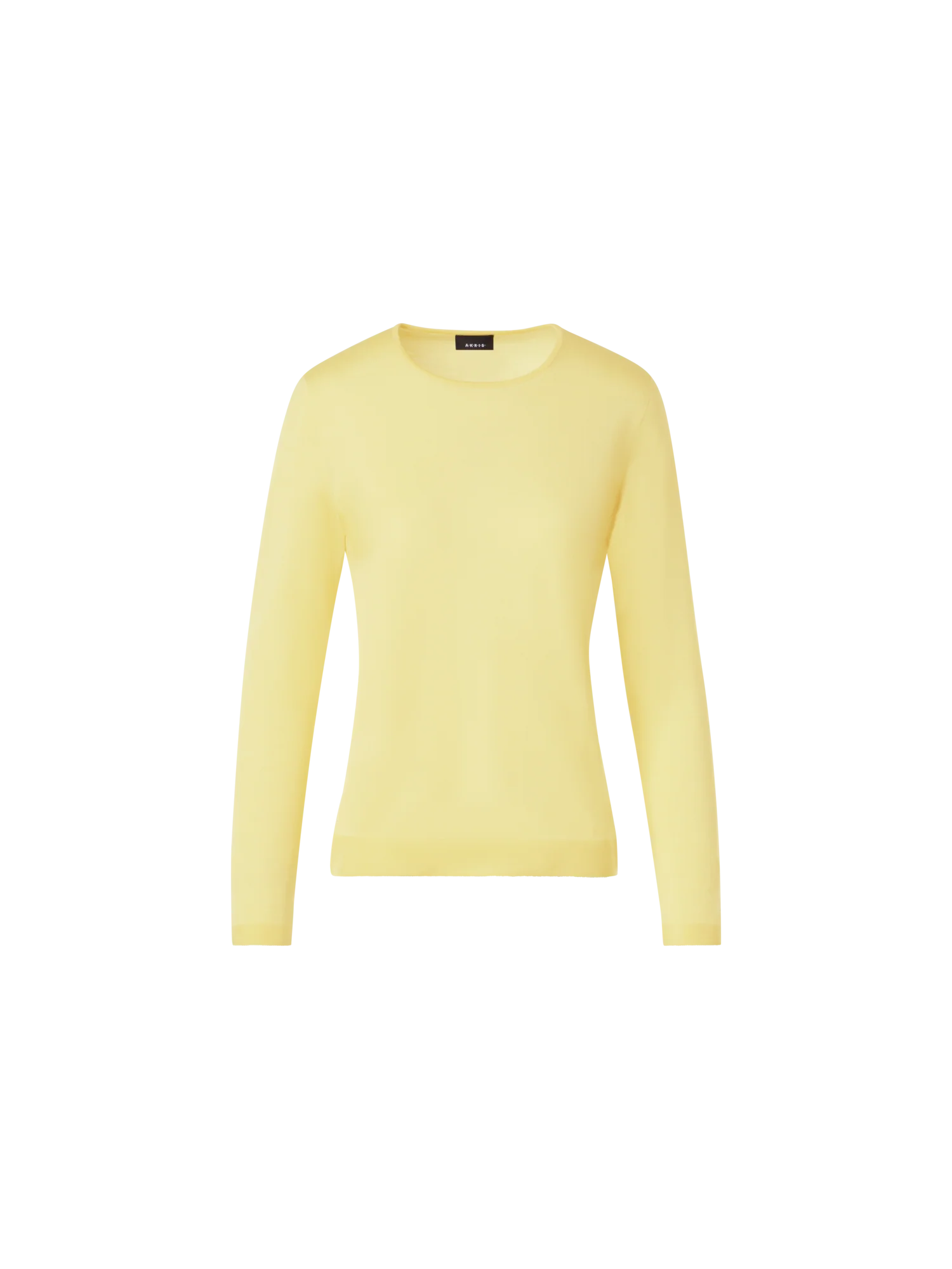 Seamless Crew Neck Sweater in Cashmere Silk