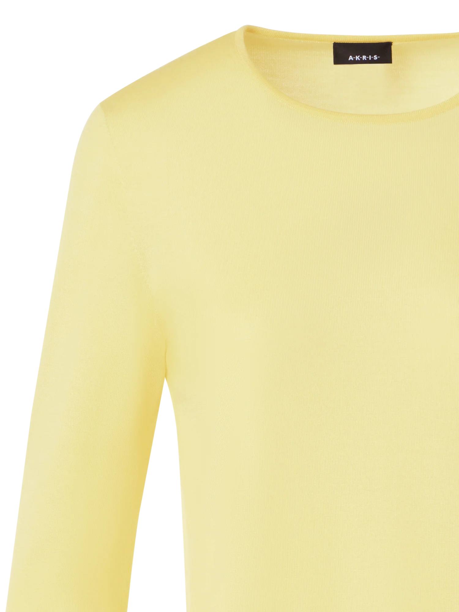 Seamless Crew Neck Sweater in Cashmere Silk - Image 3