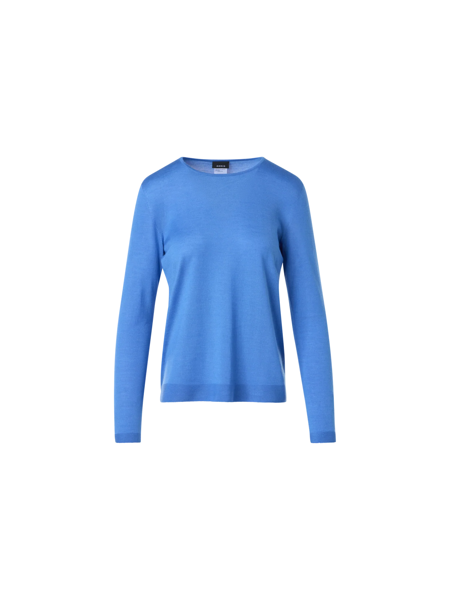 Seamless Crew Neck Sweater in Cashmere Silk