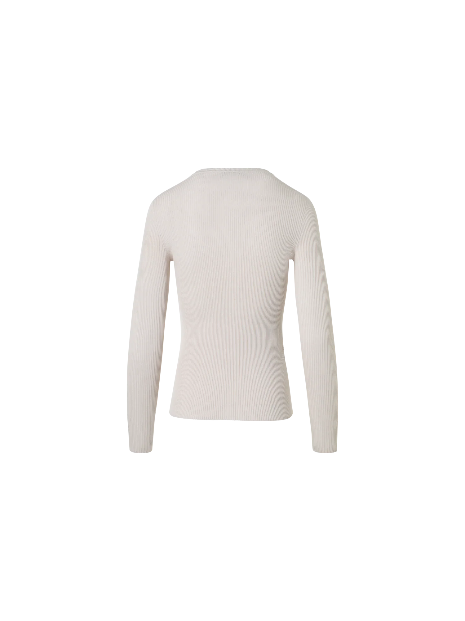 Seamless Silk Cotton Knit Sweater - Image 5