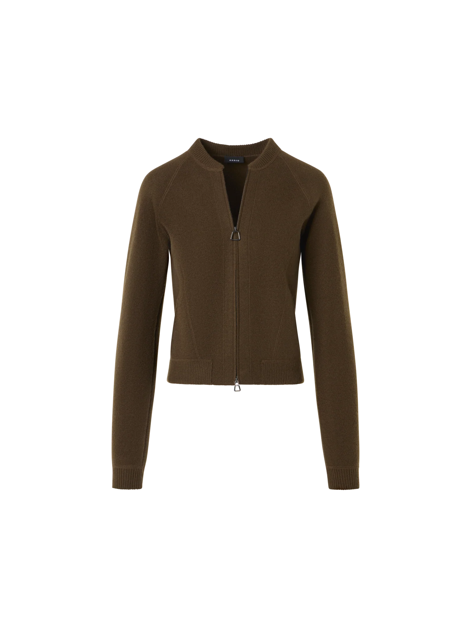 Short Cashmere Piqué Cardigan