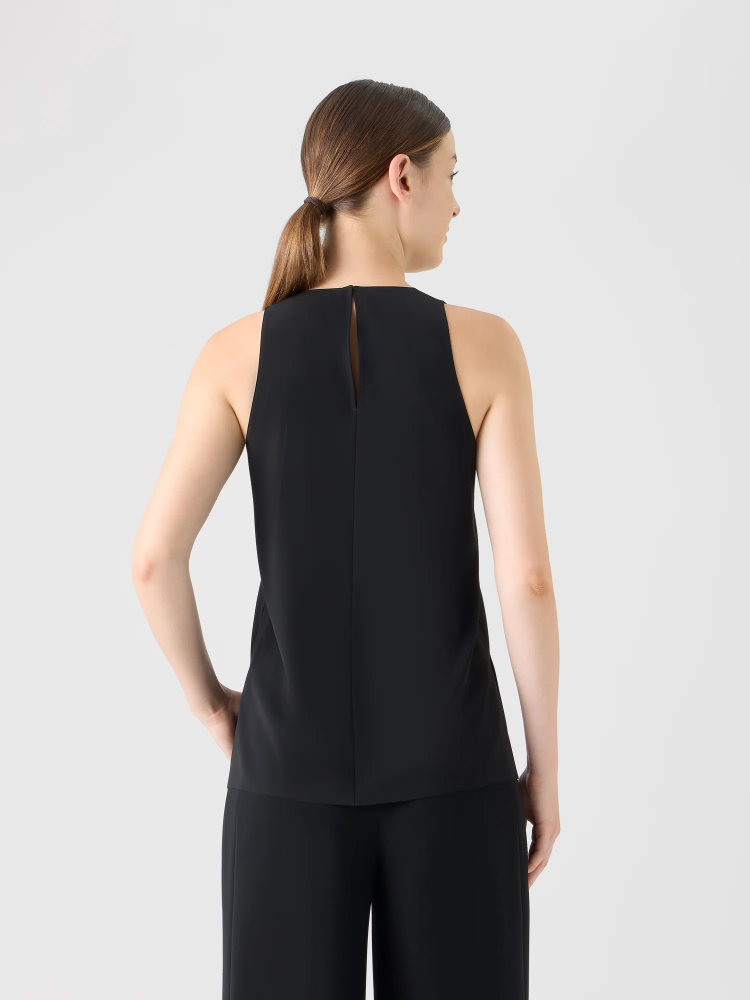 Signature Laser-Cut Sleeveless Blouse - Image 4