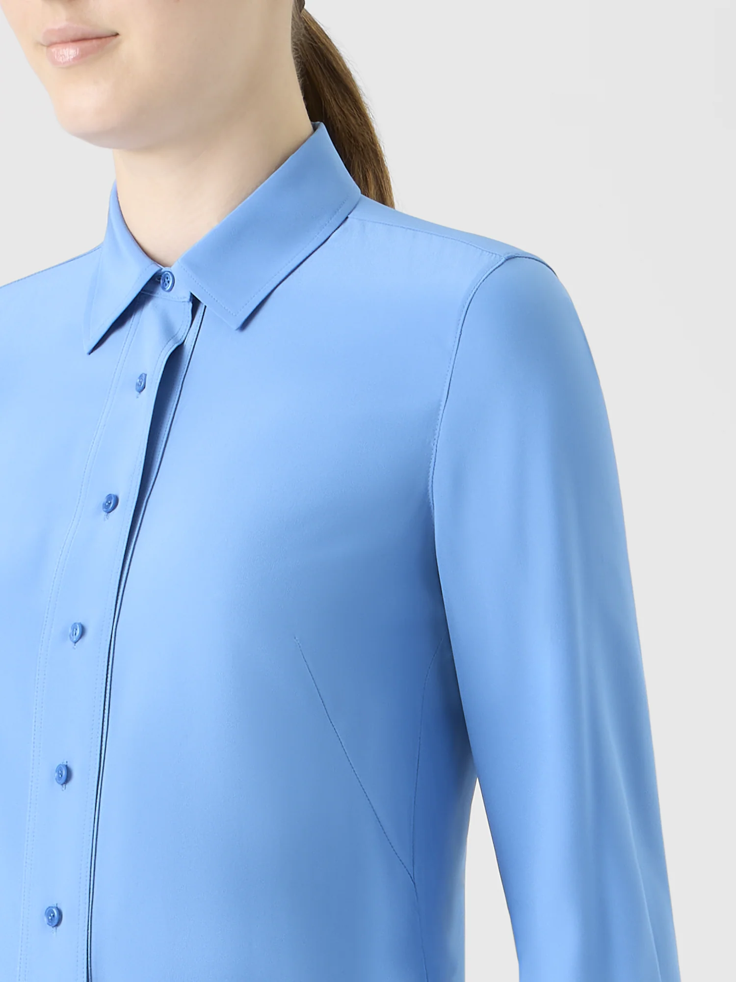 Silk Crêpe Tunic Blouse - Image 3