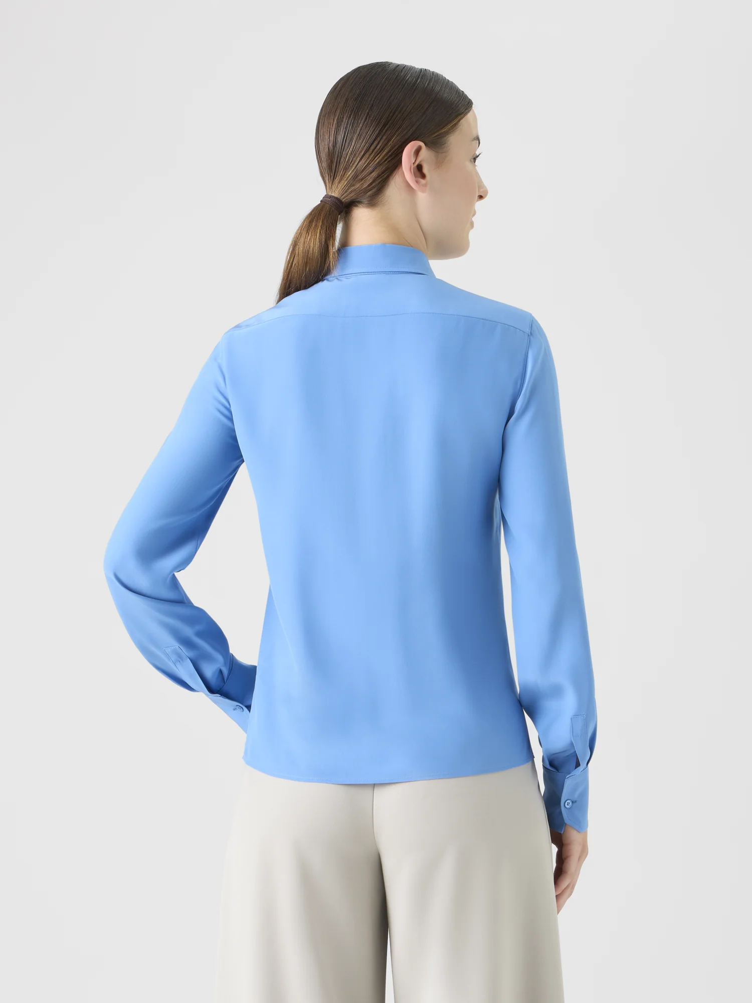 Silk Crêpe Tunic Blouse - Image 4