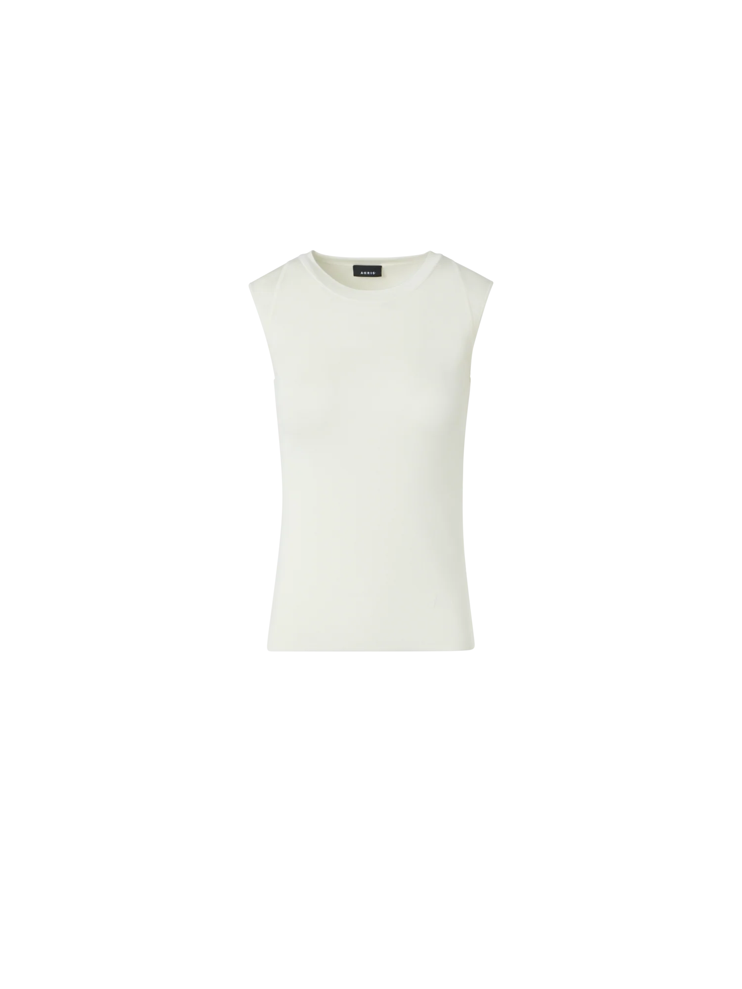 Sleeveless Knit Top in Silk Stretch