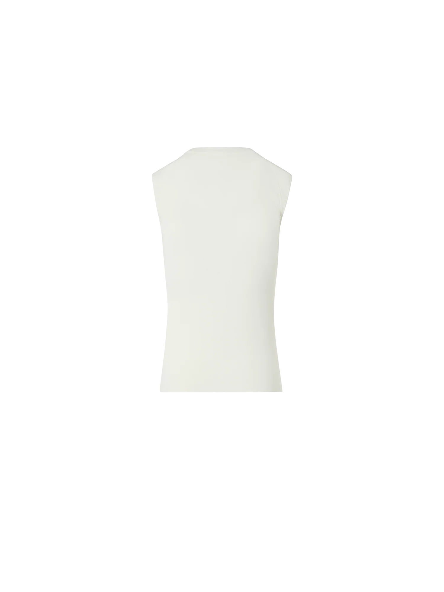 Sleeveless Knit Top in Silk Stretch - Image 4