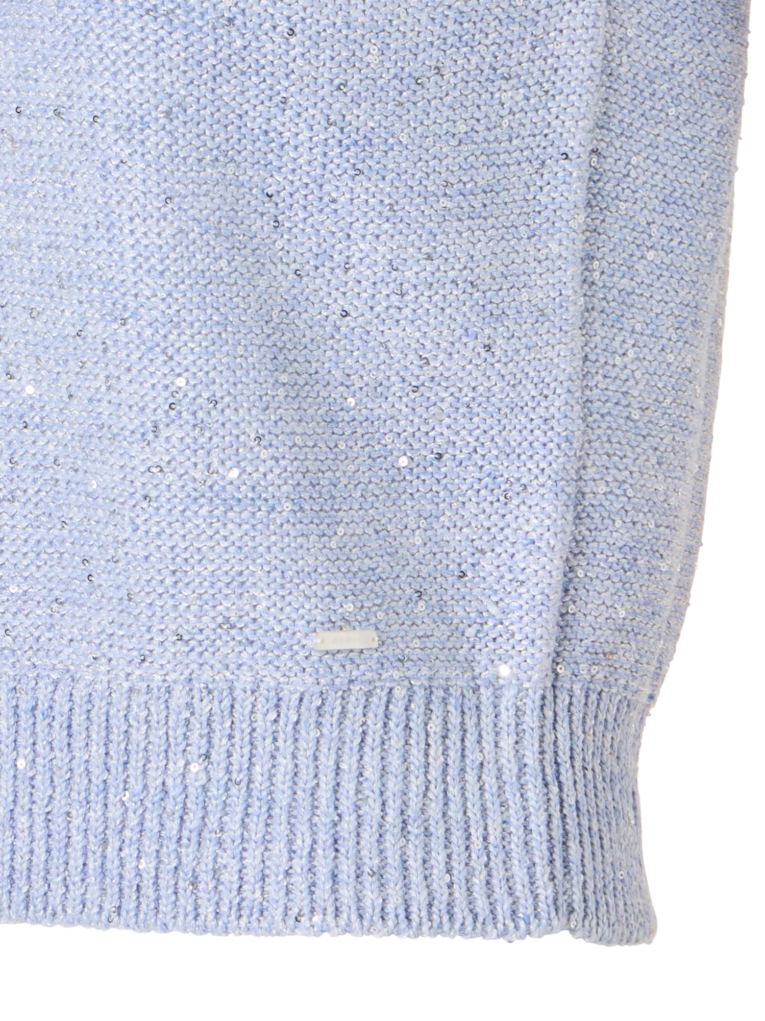 Sleeveless Linen Cotton Knit Top with Sequins - Image 3