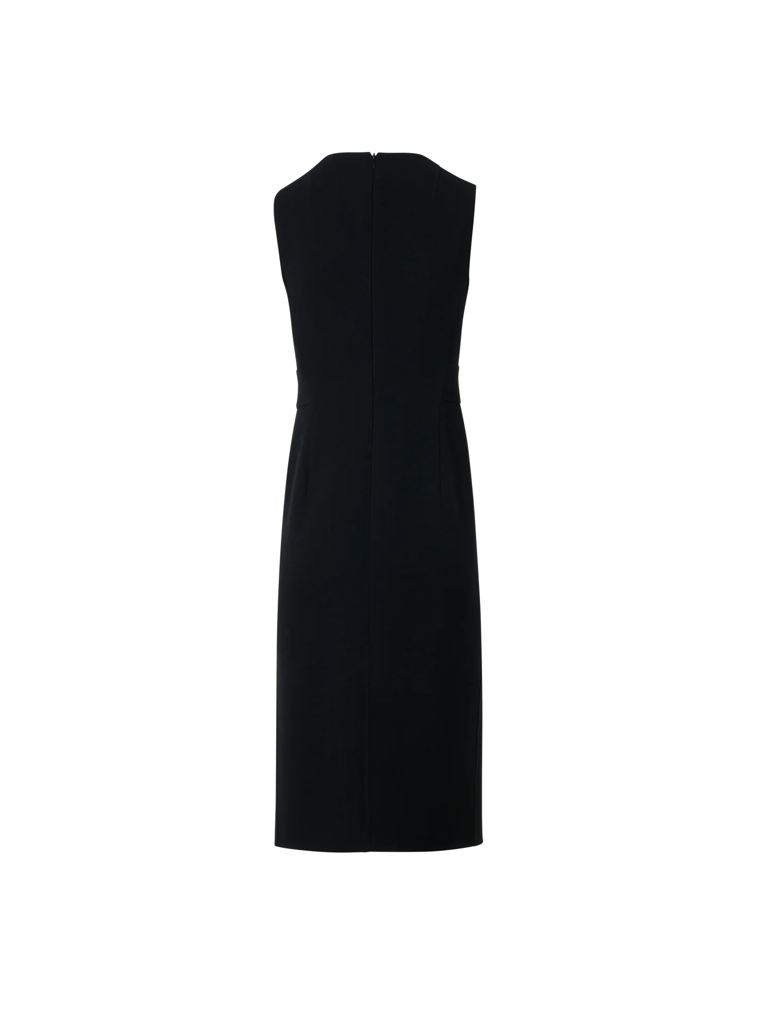 Sleeveless Wool Crêpe Double-Face Sheath Dress - Image 5