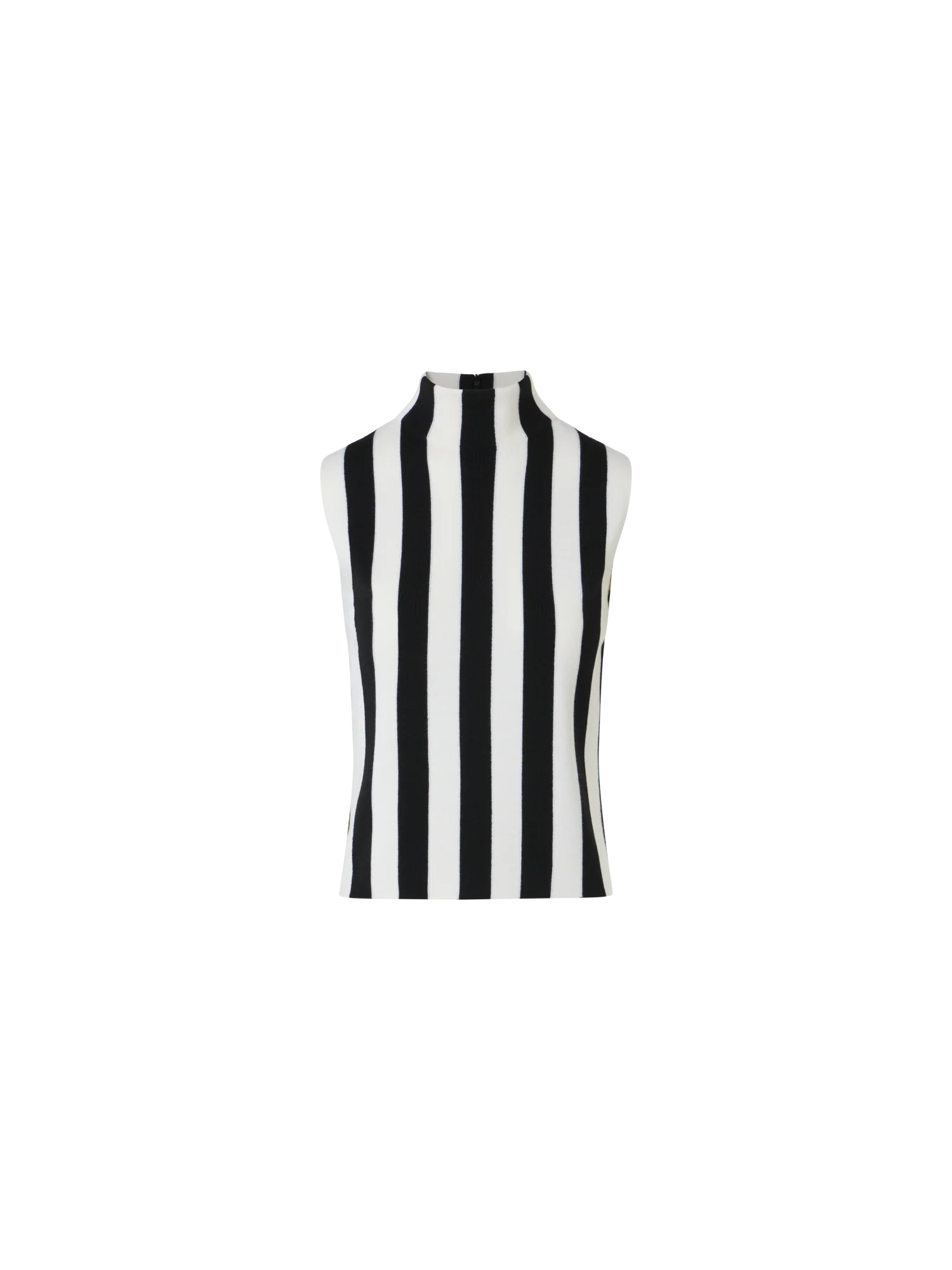 Striped Full Needle Merino Knit Top