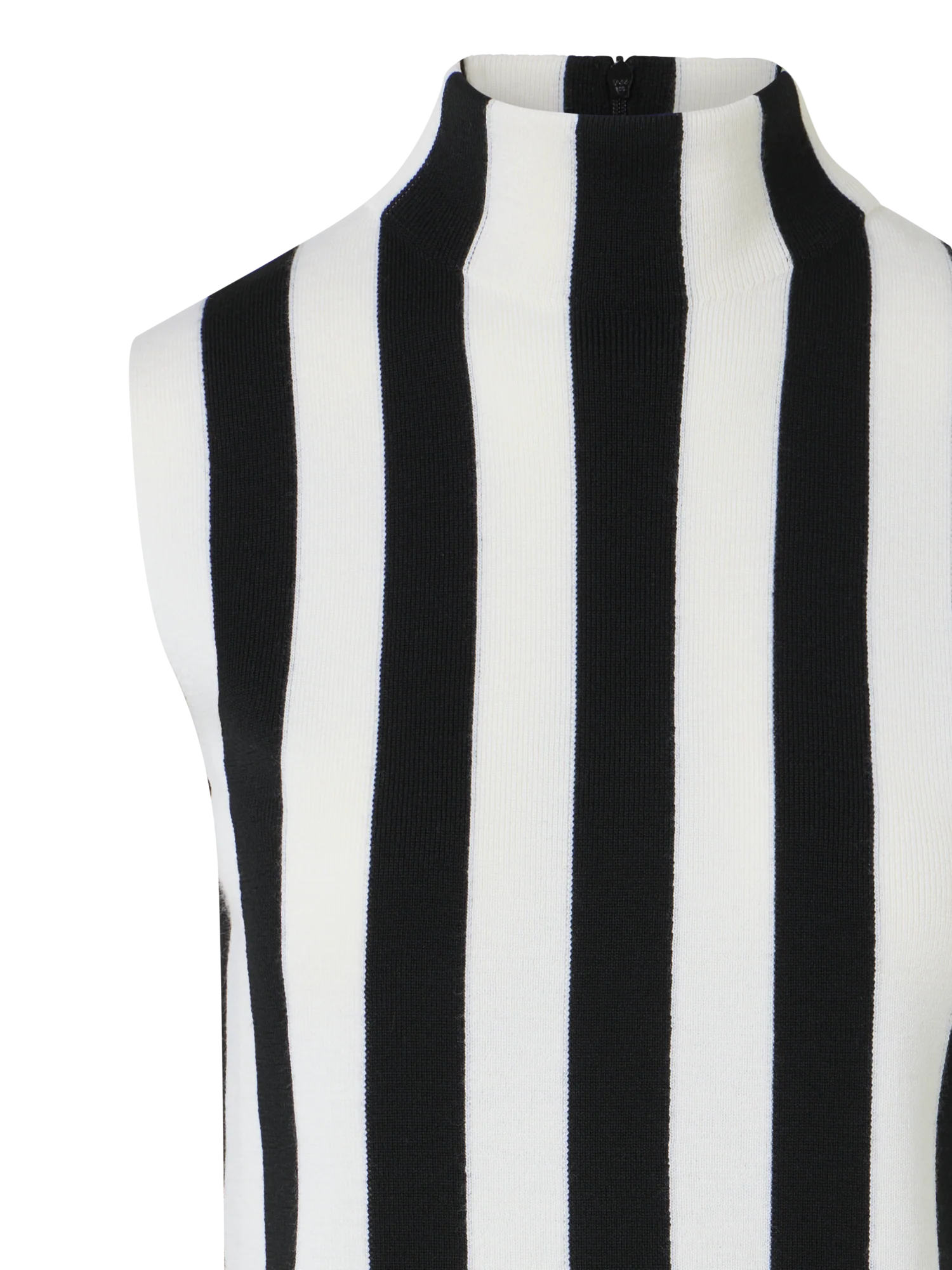 Striped Full Needle Merino Knit Top - Image 3