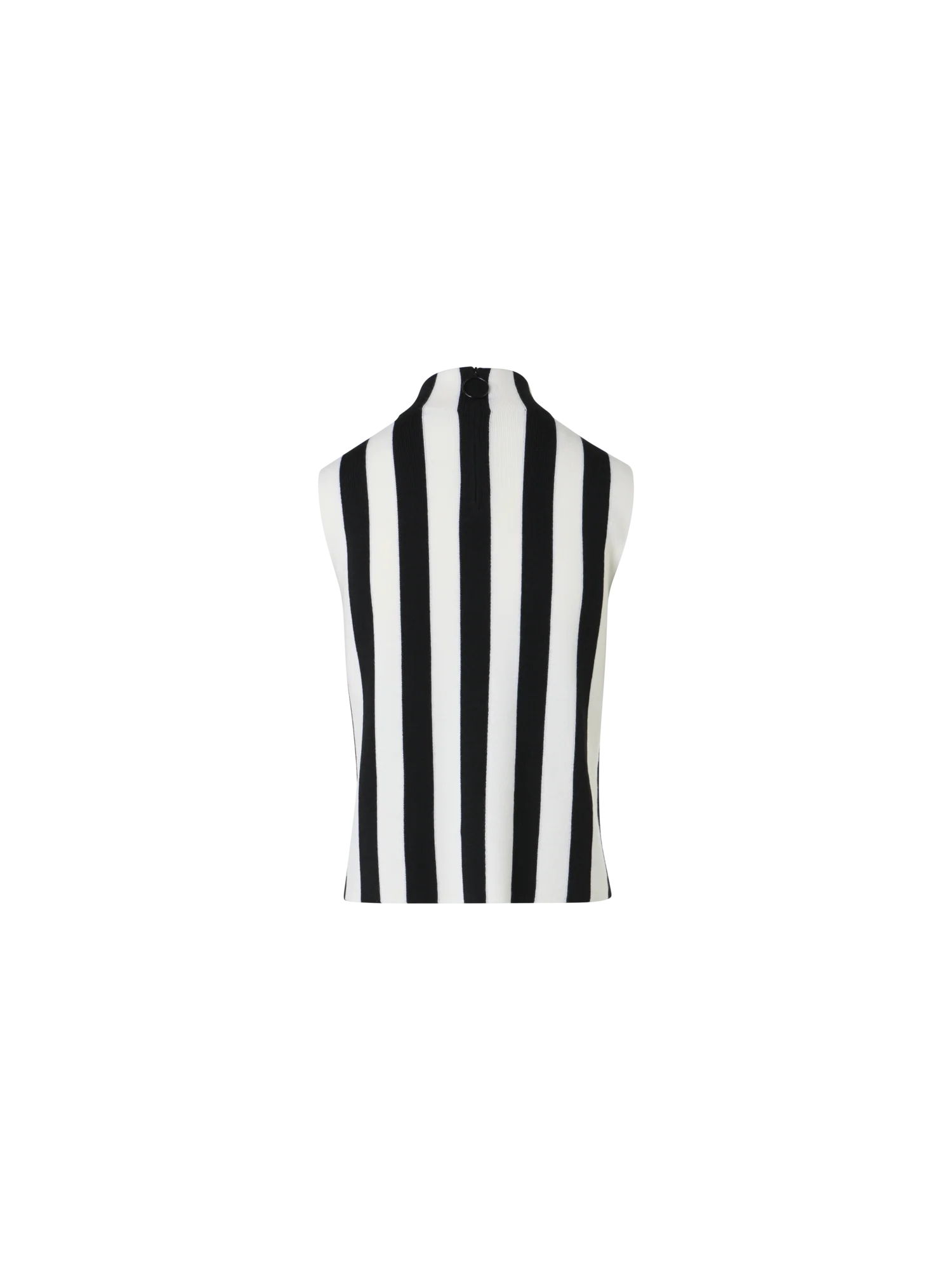 Striped Full Needle Merino Knit Top - Image 5