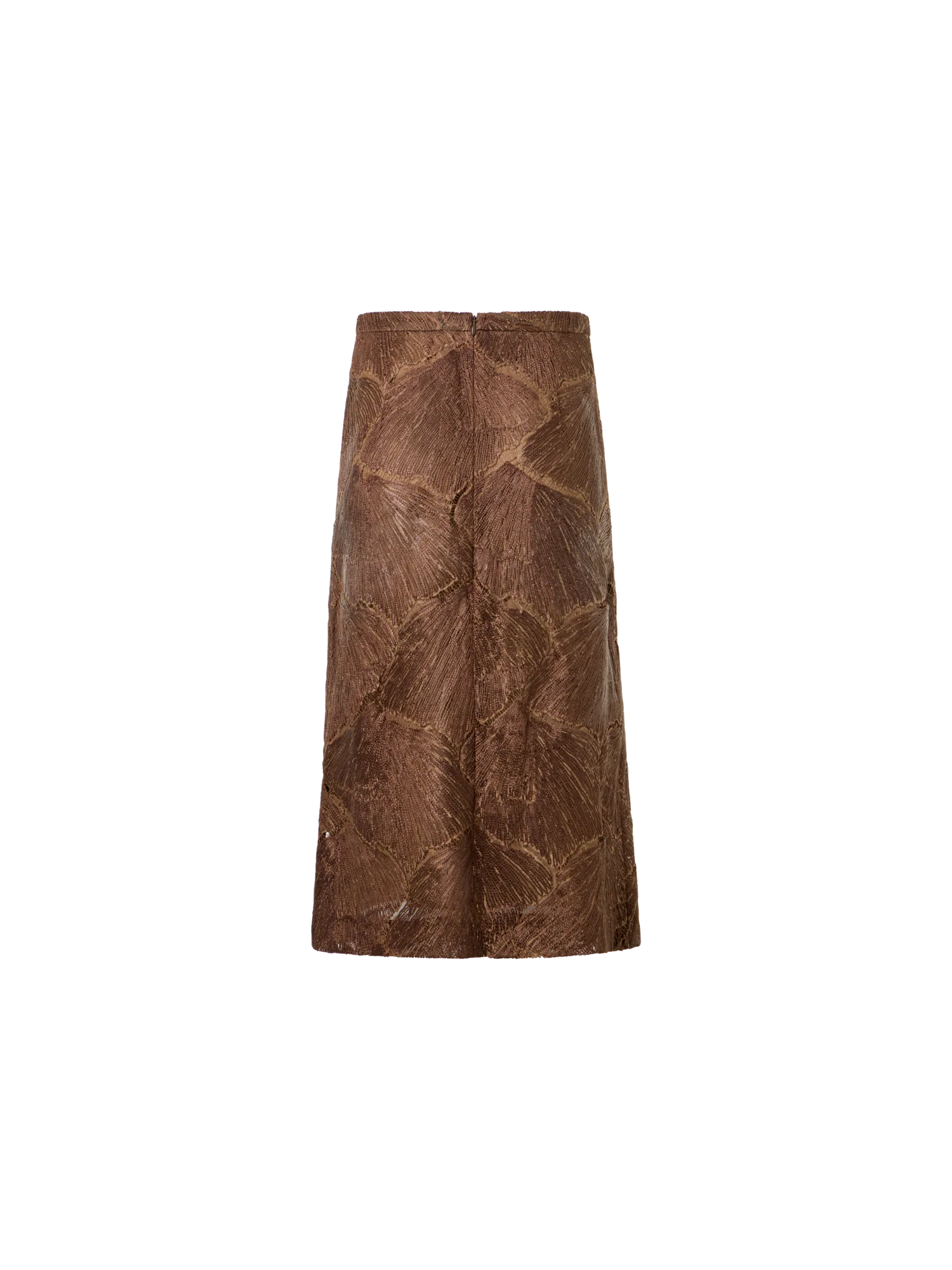 Techno Lacquered Sea Fan Lace A-Line Skirt - Image 6