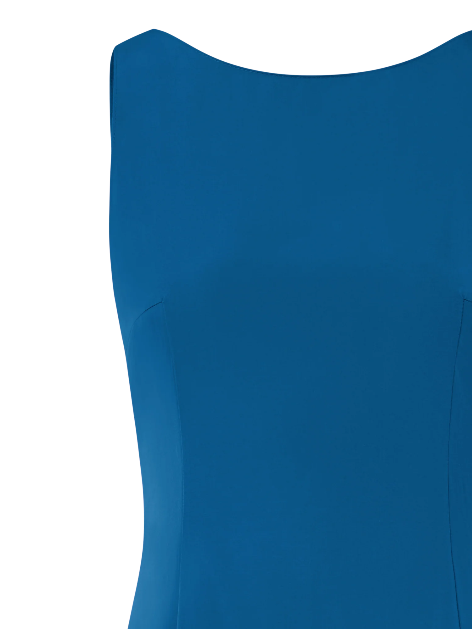 Techno Taffeta Maxi Dress with Flounces - Image 2