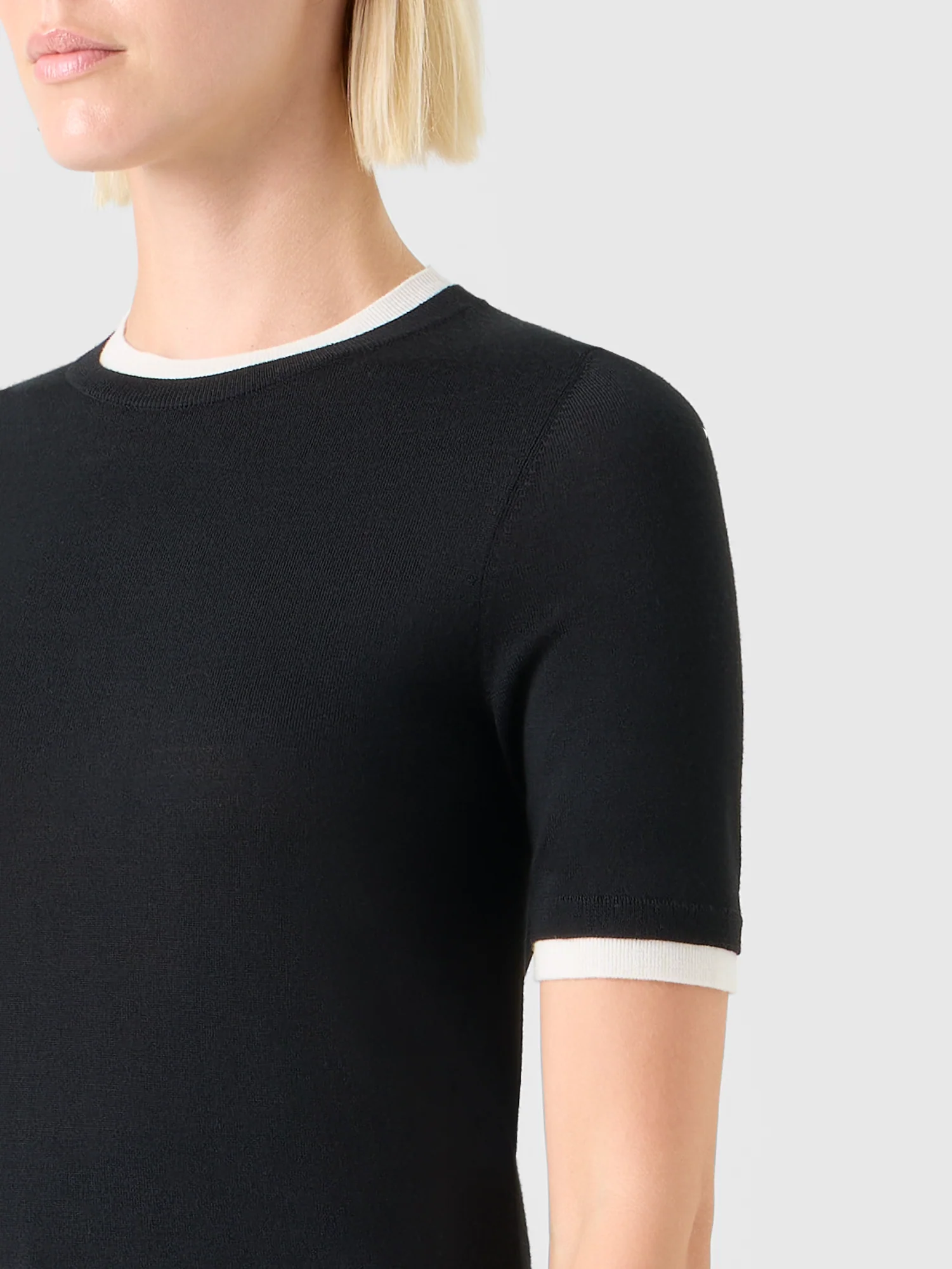 Trompe l’Oeil Layered Wool Sweaterl - Image 3