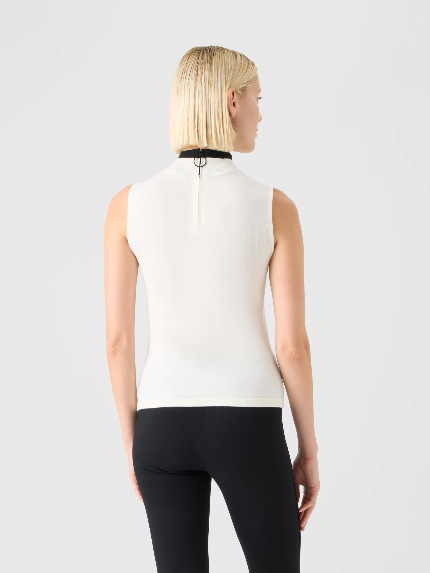 Trompe l’Oeil Merino Wool Knit Top - Image 5