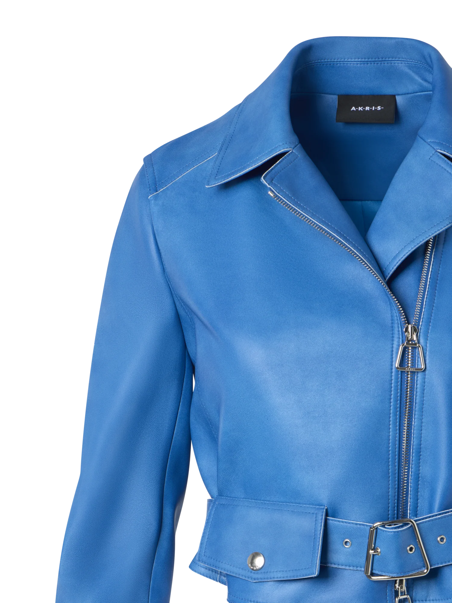 Vintage Lamb Nappa Biker Jacket - Image 3