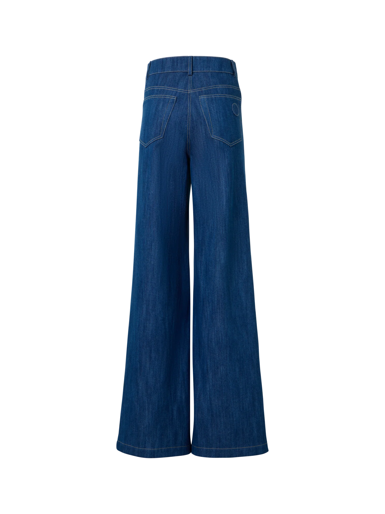 Cooper Wide Leg Stretch Cotton Denim Pants - Image 5