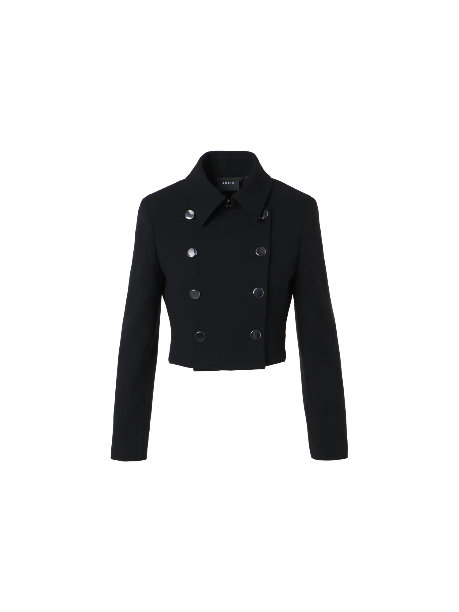 Wool Crêpe Double-Face Short Jacket
