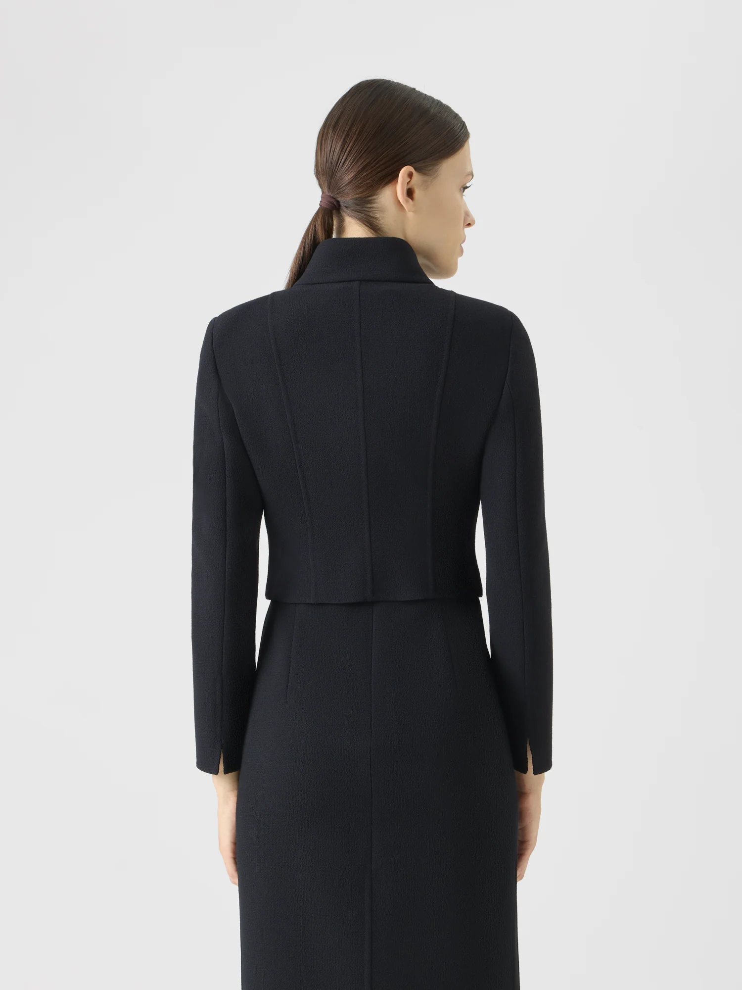 Wool Crêpe Double-Face Short Jacket - Image 5