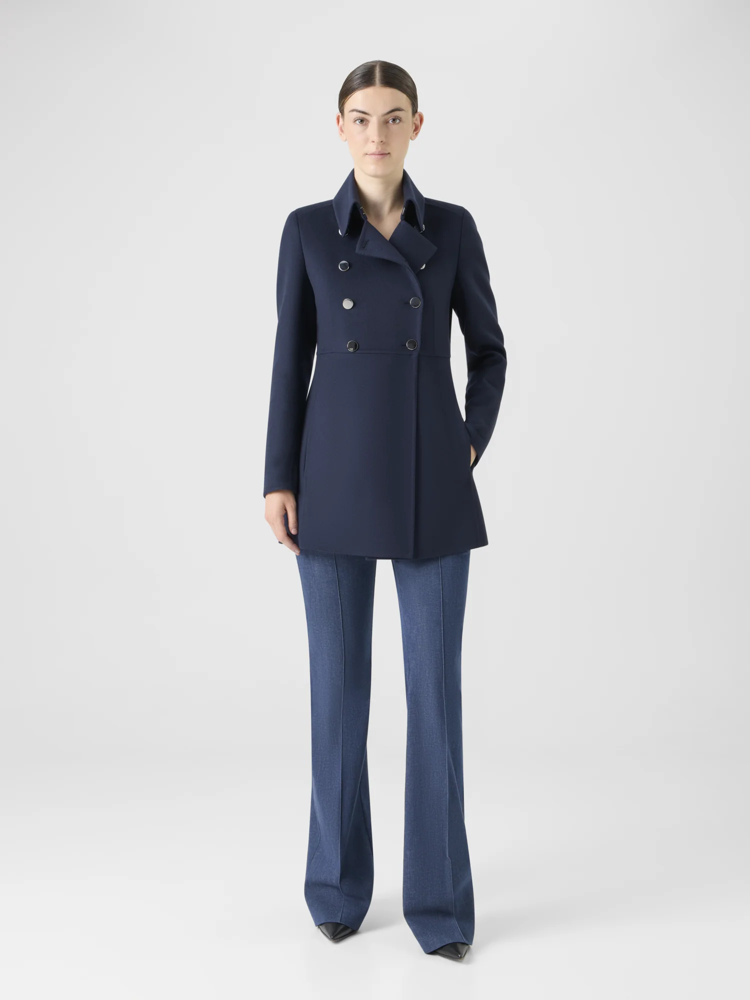 Wool Double-Face Short Coat - Image 2