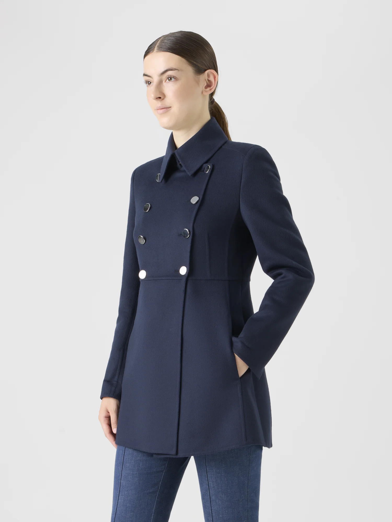 Wool Double-Face Short Coat - Image 4