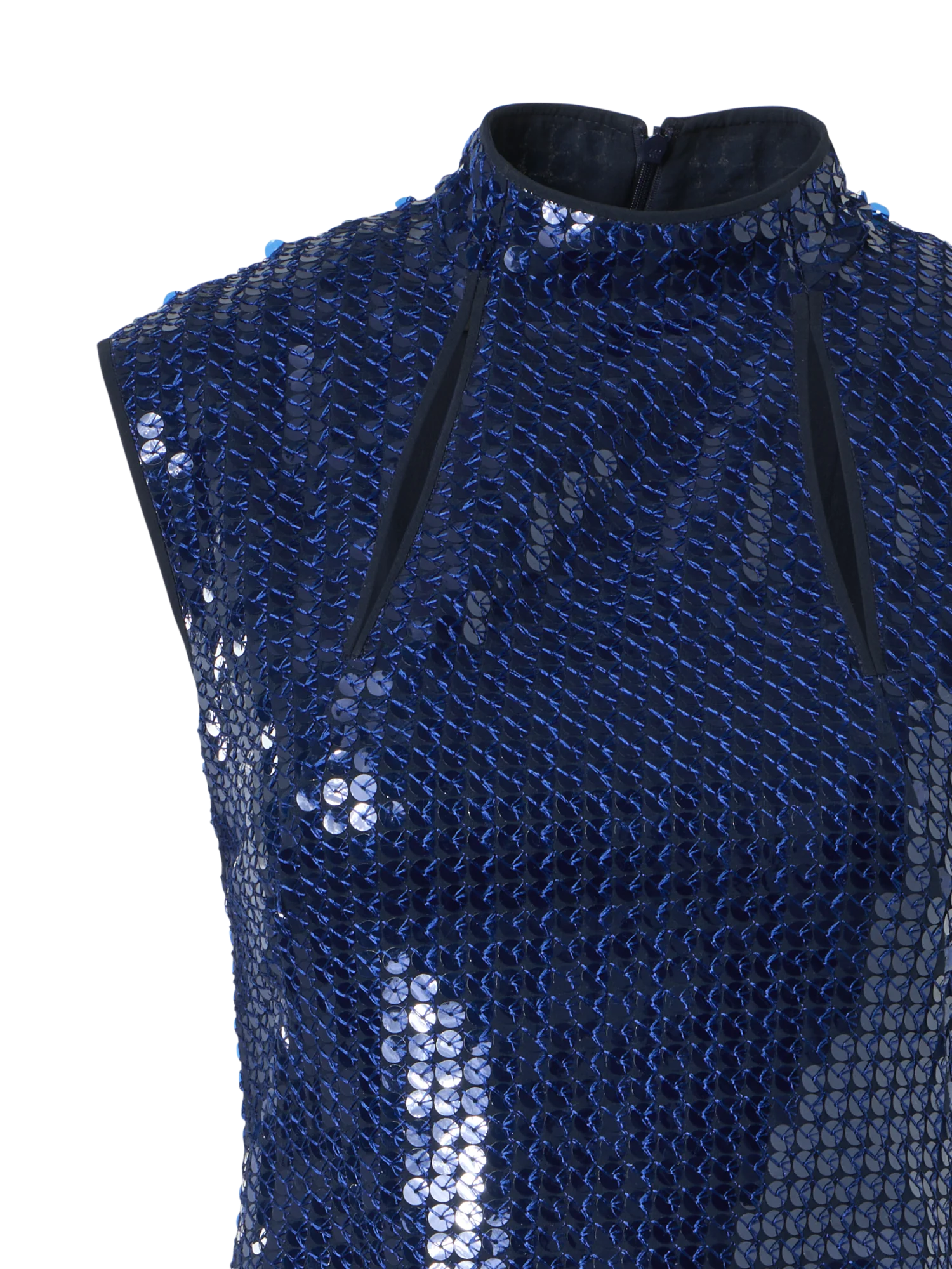 Wool Stretch Double-Face Sheath Dress - Image 3