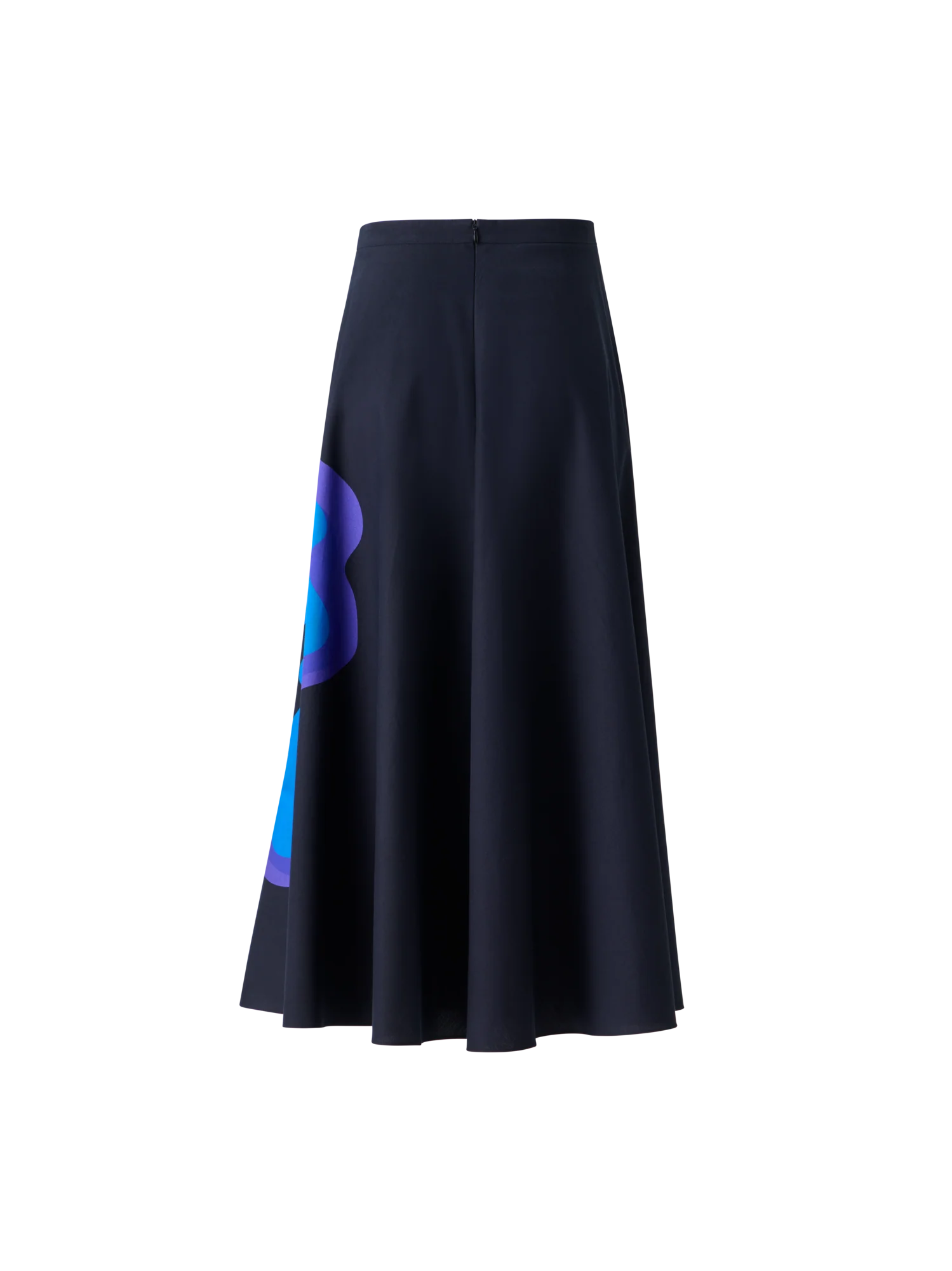 XL Pop Dot Flower Print Midi Skirt - Image 4