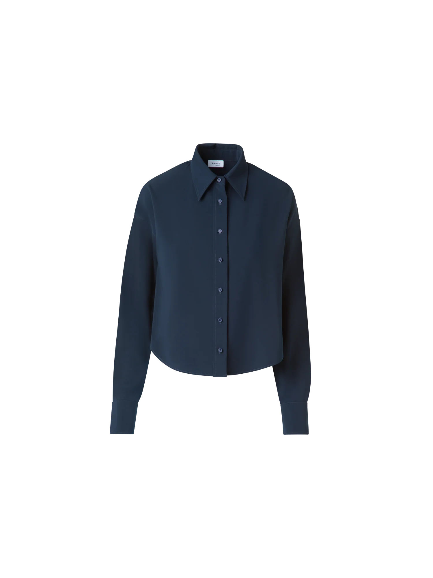 Cropped Boxy Blouse in Signature Laser Cut