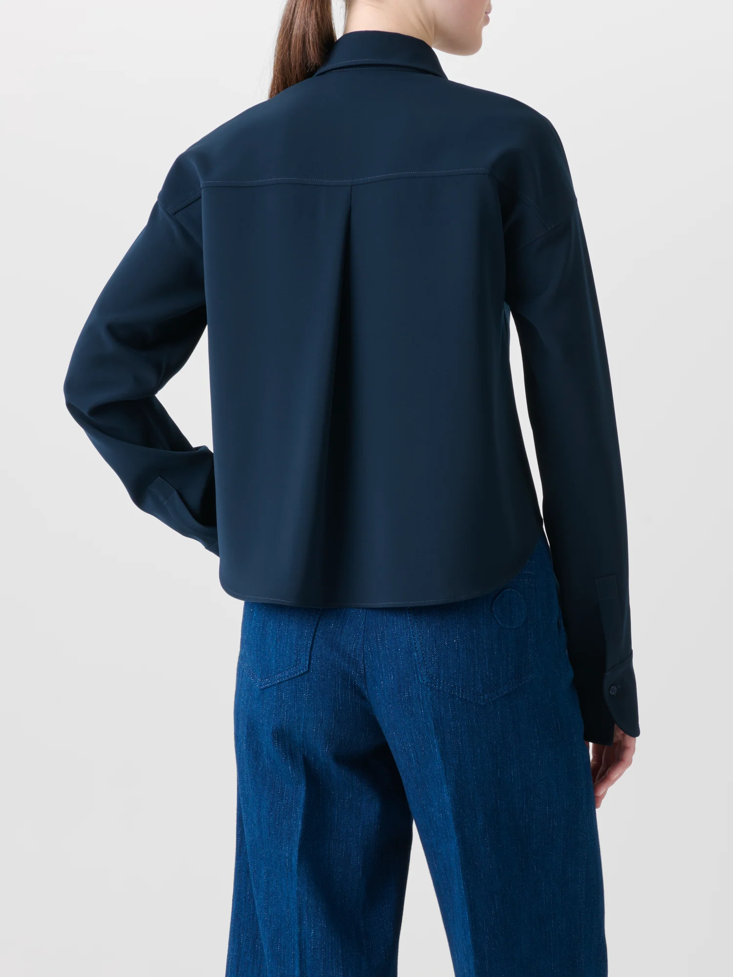 Cropped Boxy Blouse in Signature Laser Cut - Image 5
