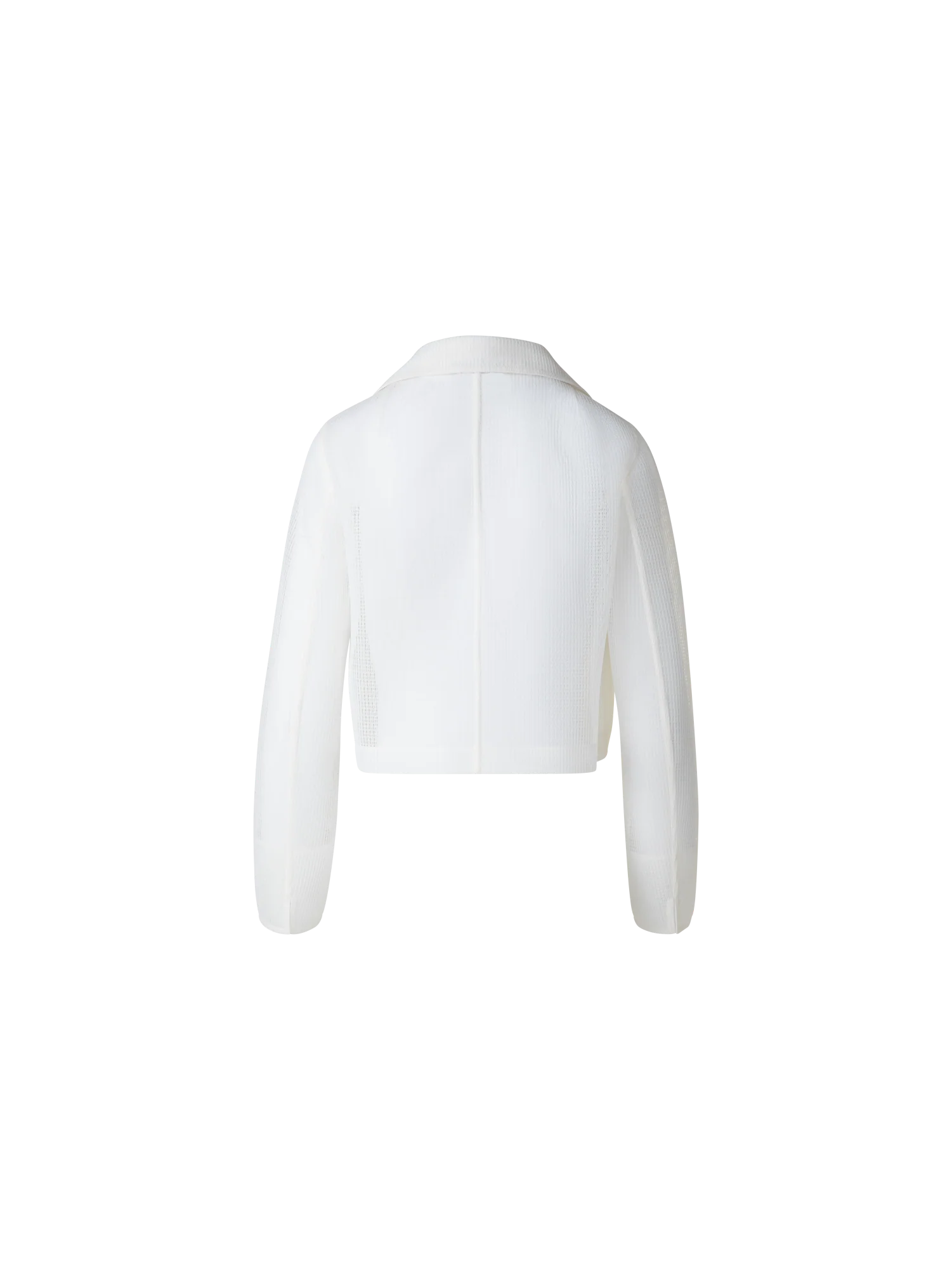Cropped Jacket in Sheer Techno-Grid - Image 4