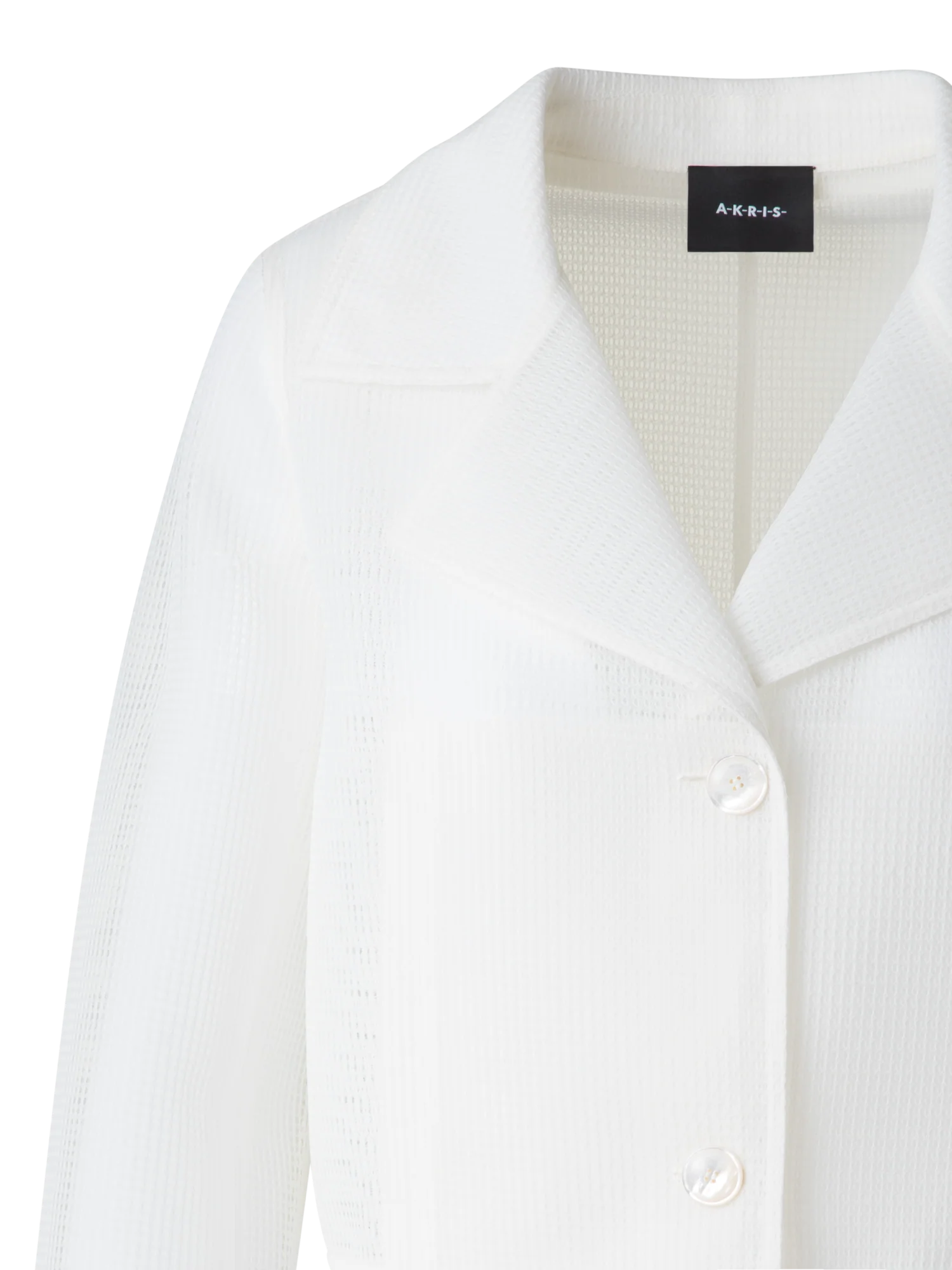 Cropped Jacket in Sheer Techno-Grid - Image 6