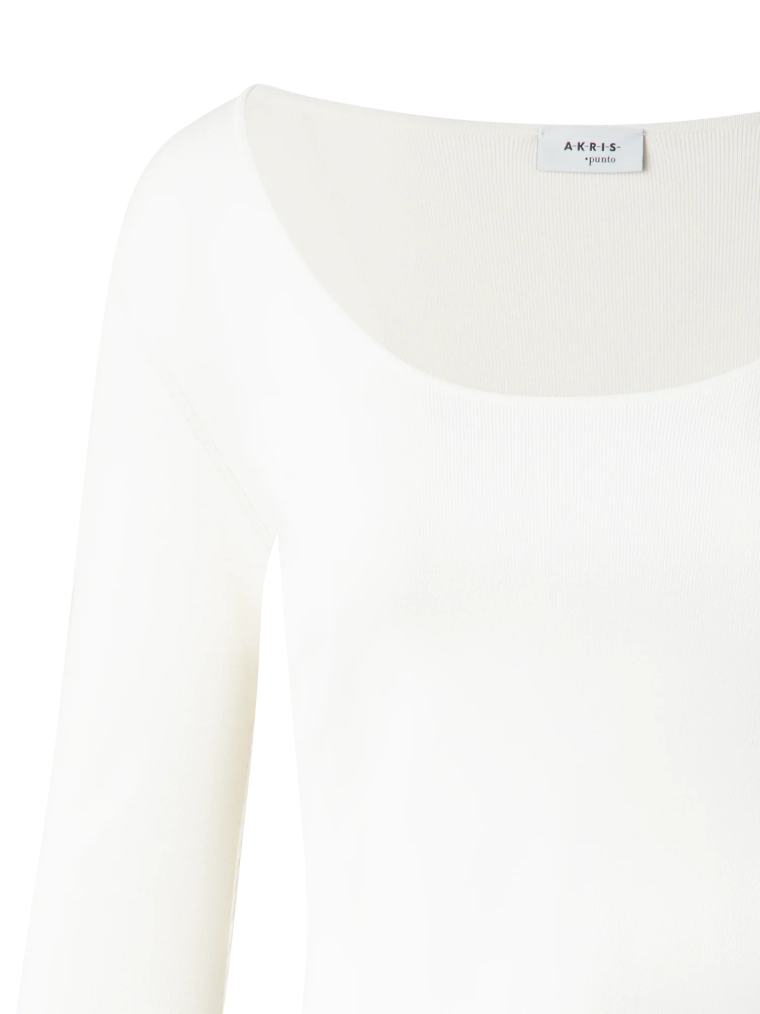Cropped Long Sleeves Knit Top in Viscose - Image 4