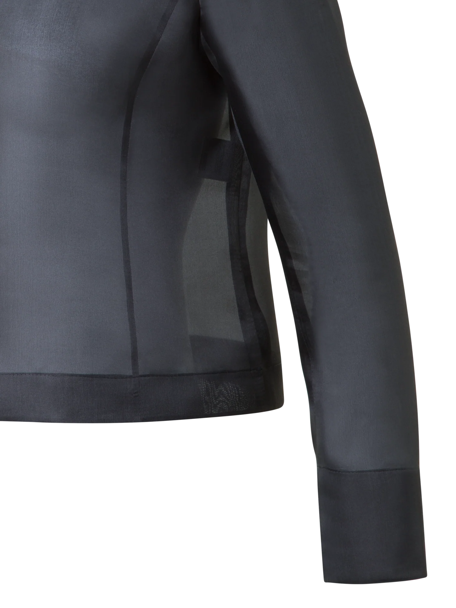 Cropped Silk Jacket with 3D Organza Anemone - Image 5
