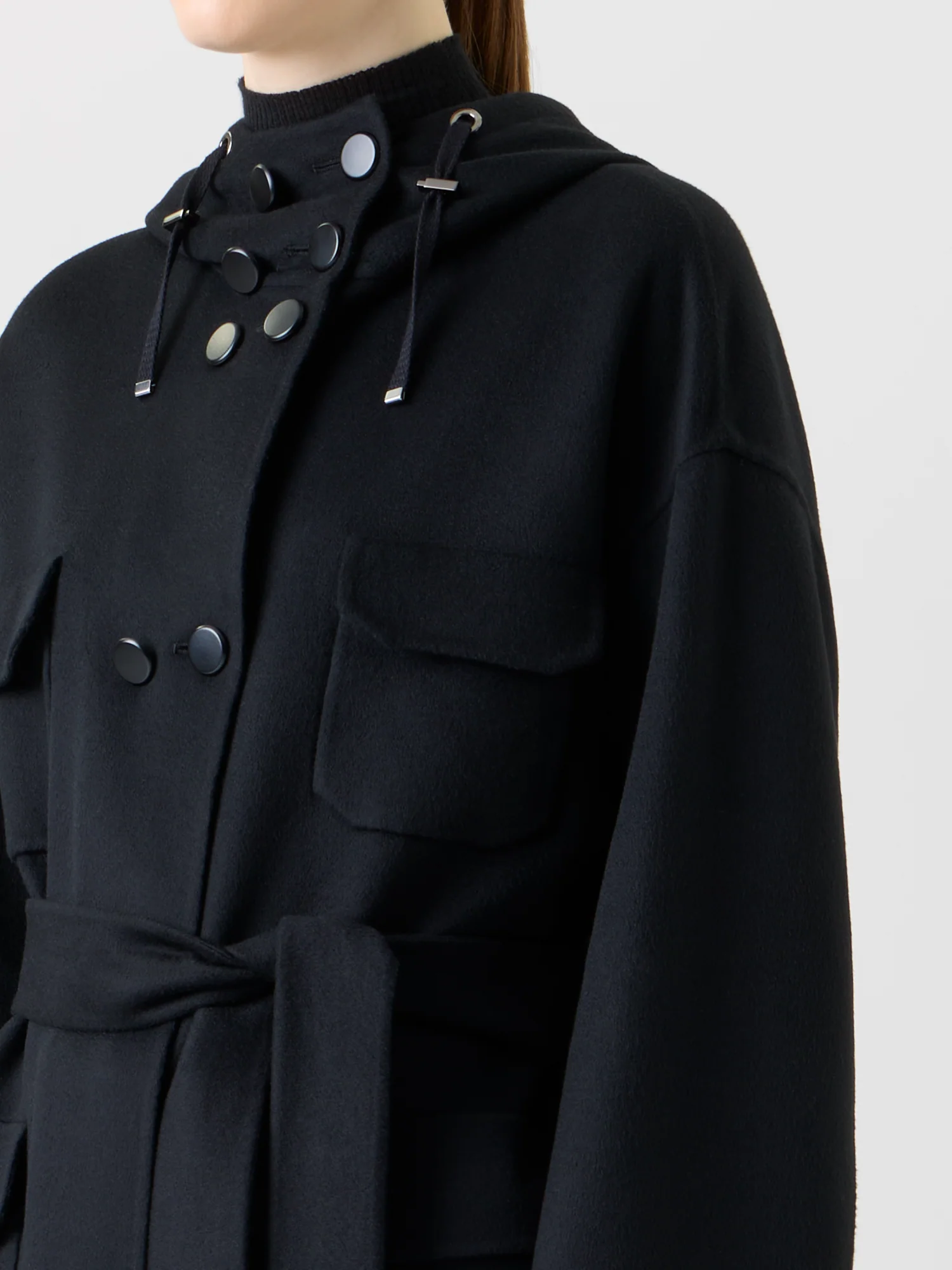 Double-Breasted Cashmere Double-Face Parka - Image 5