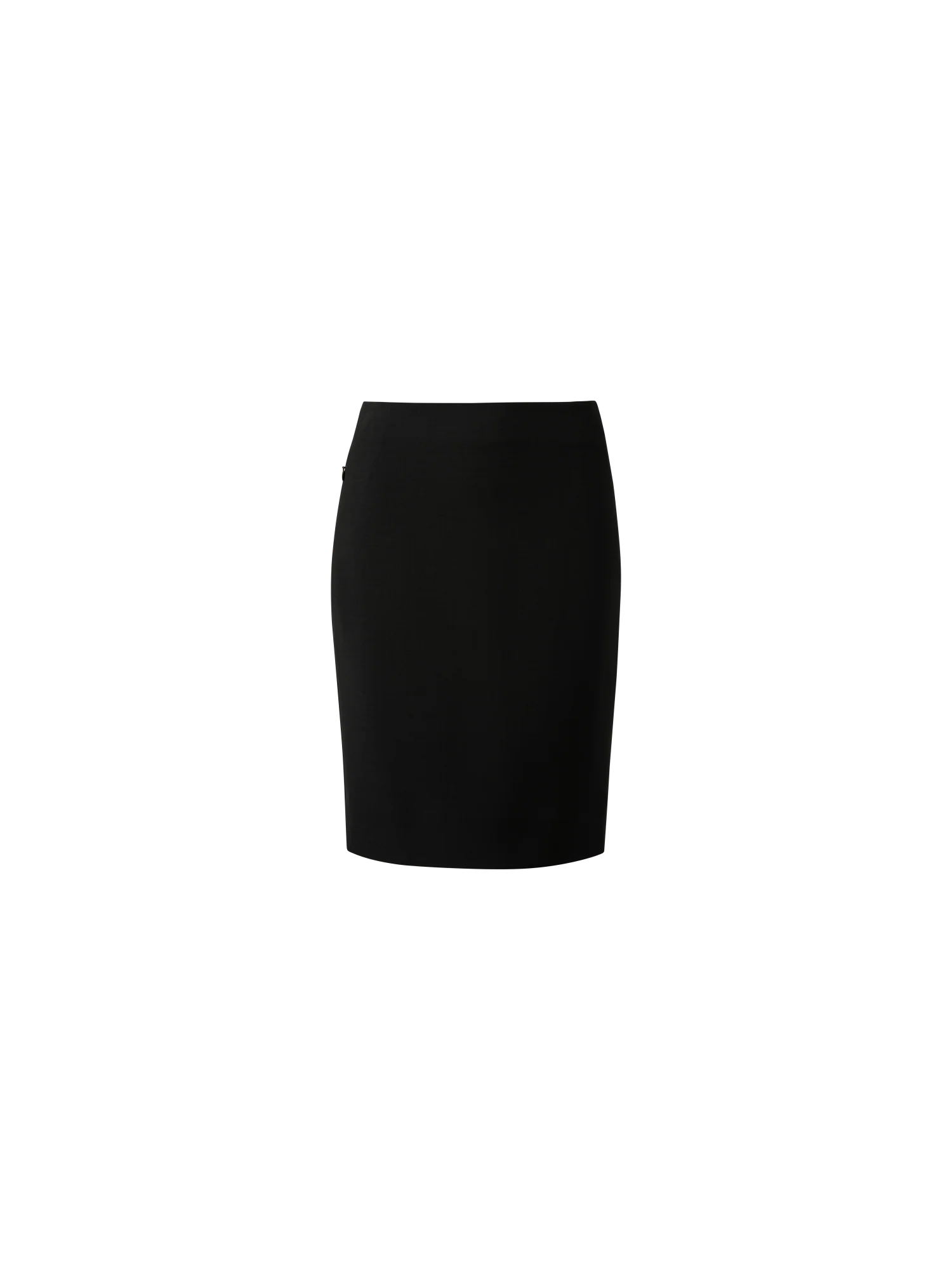 Wool Double-Face Pencil Skirt with Zip Pockets