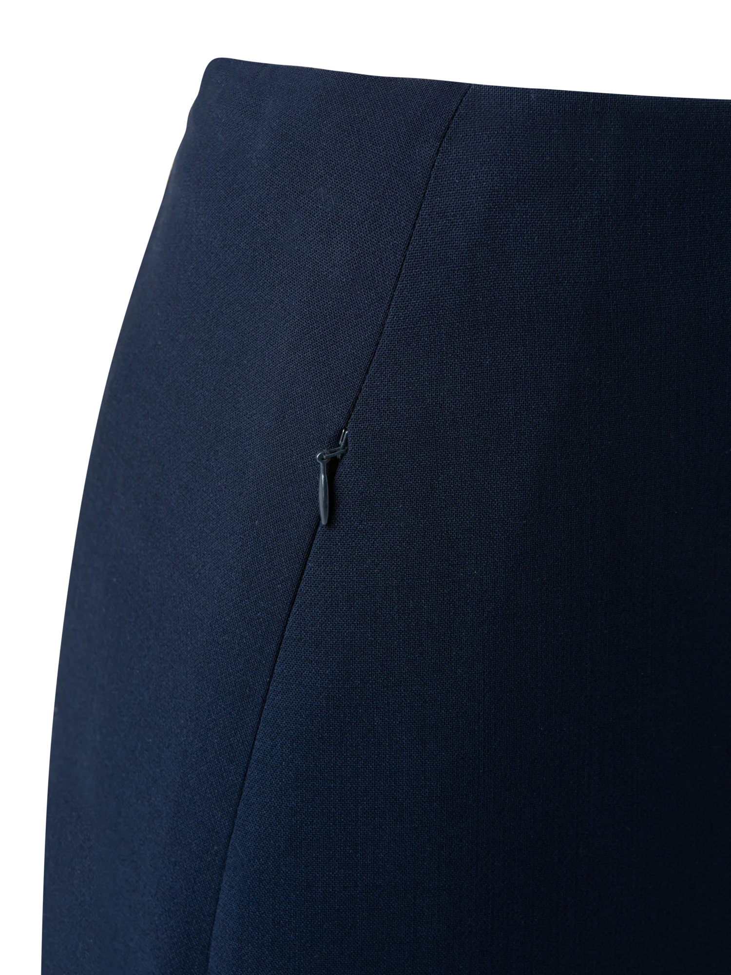 Wool Double-Face Pencil Skirt with Zip Pockets - Image 3