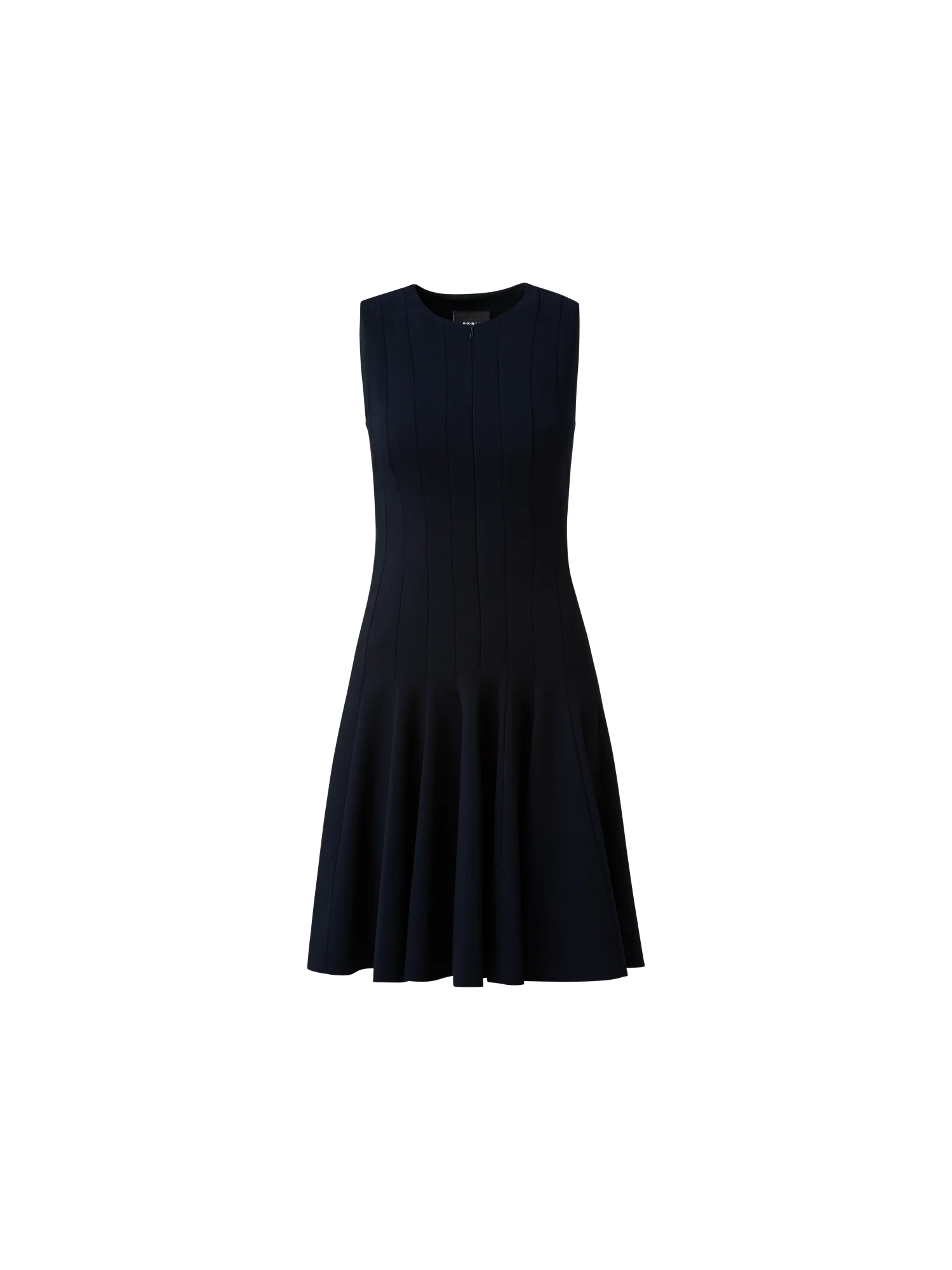 Wool Double-Face Dress with Skaters Pleats
