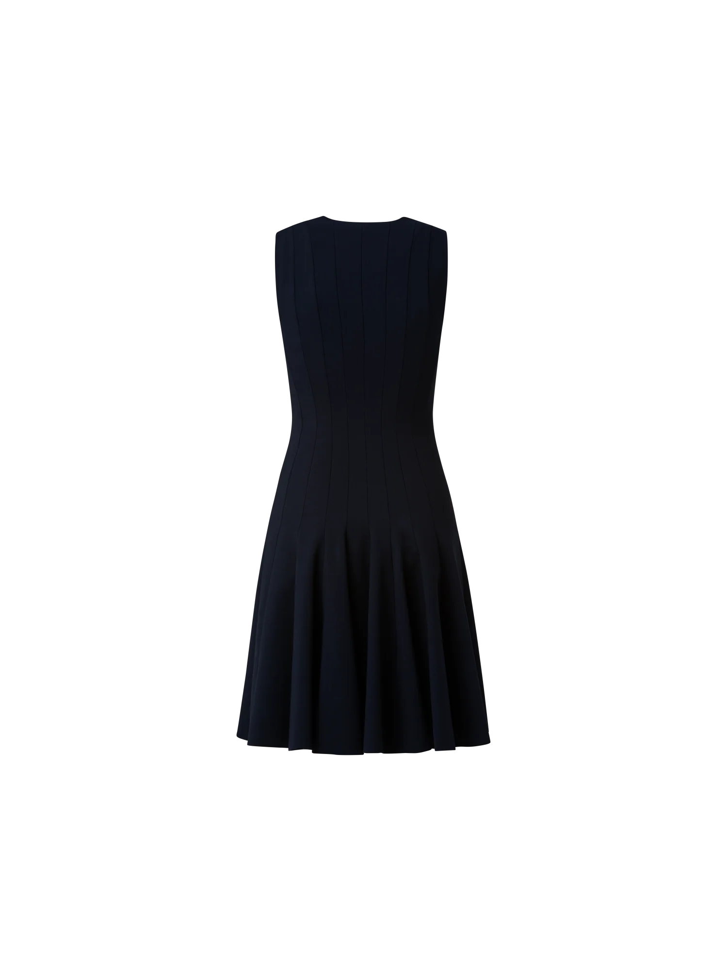Wool Double-Face Dress with Skaters Pleats - Image 2