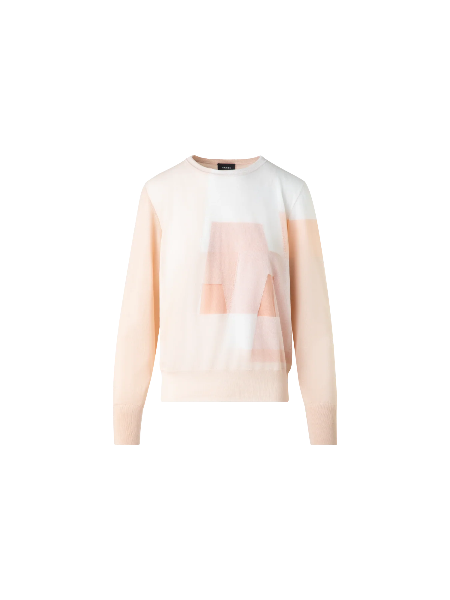 Double Layer Intarsia Long Sleeves Sweater