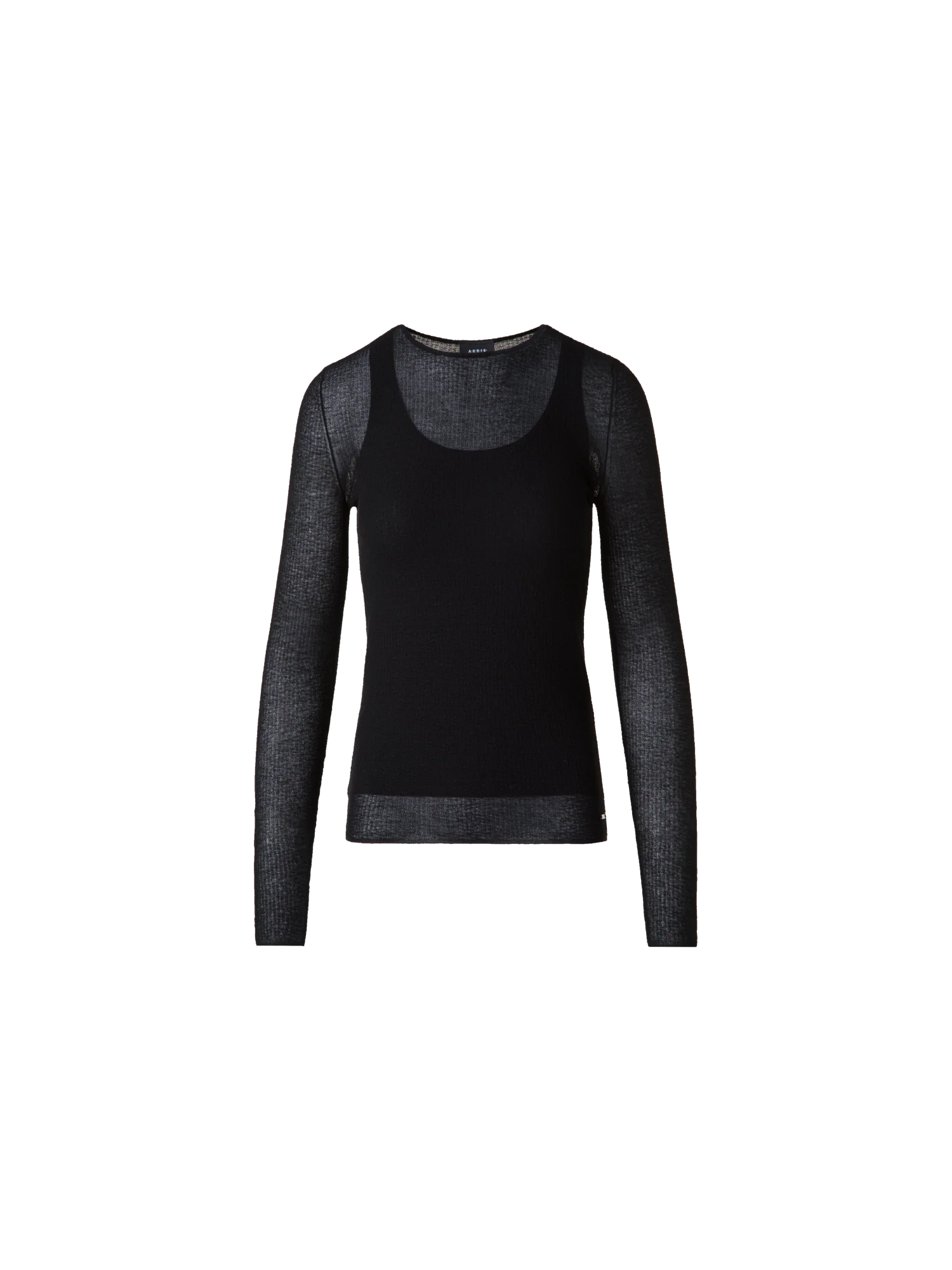 Double Layered Knit Sweater in Sheer Cotton