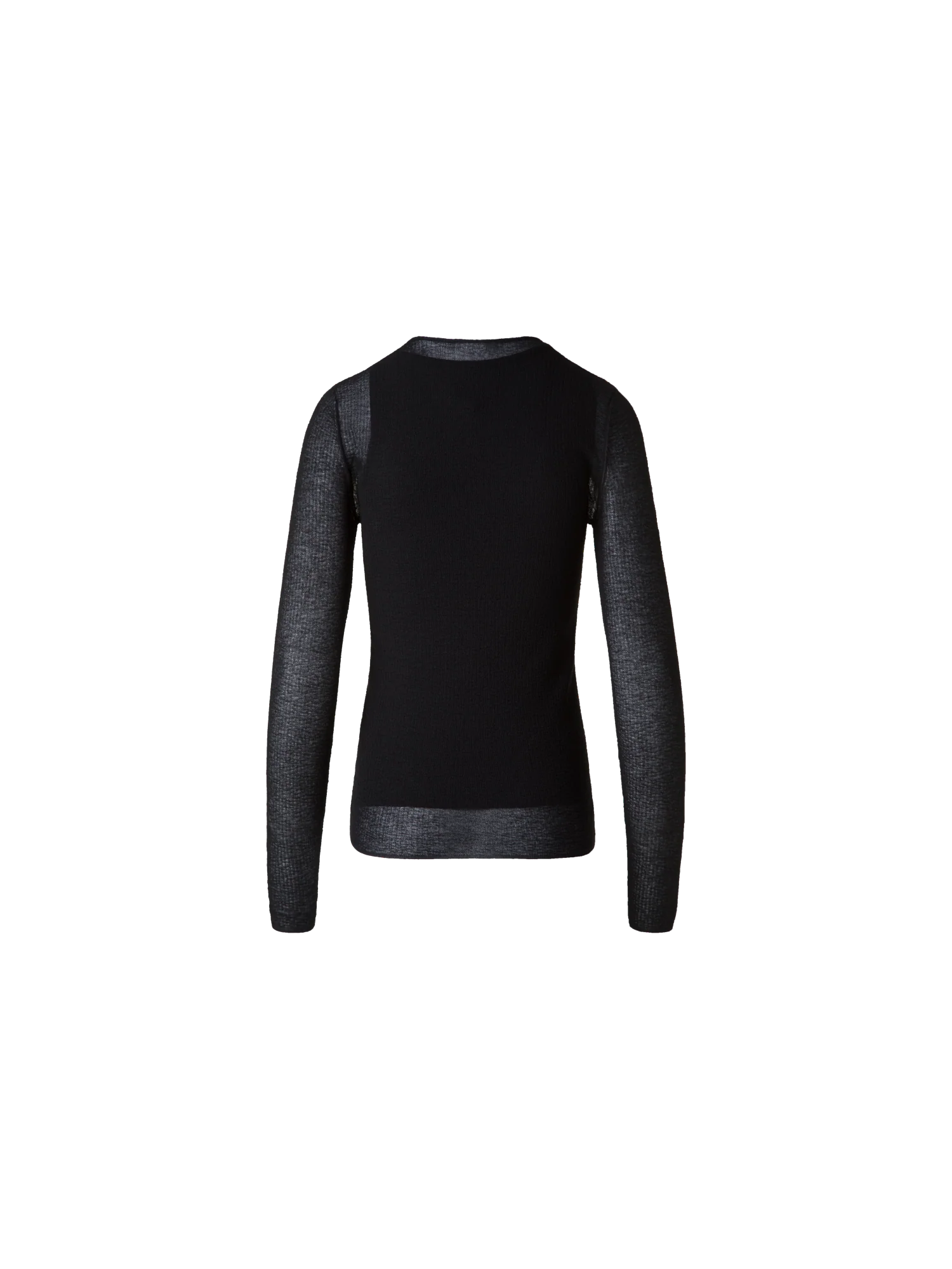 Double Layered Knit Sweater in Sheer Cotton - Image 4