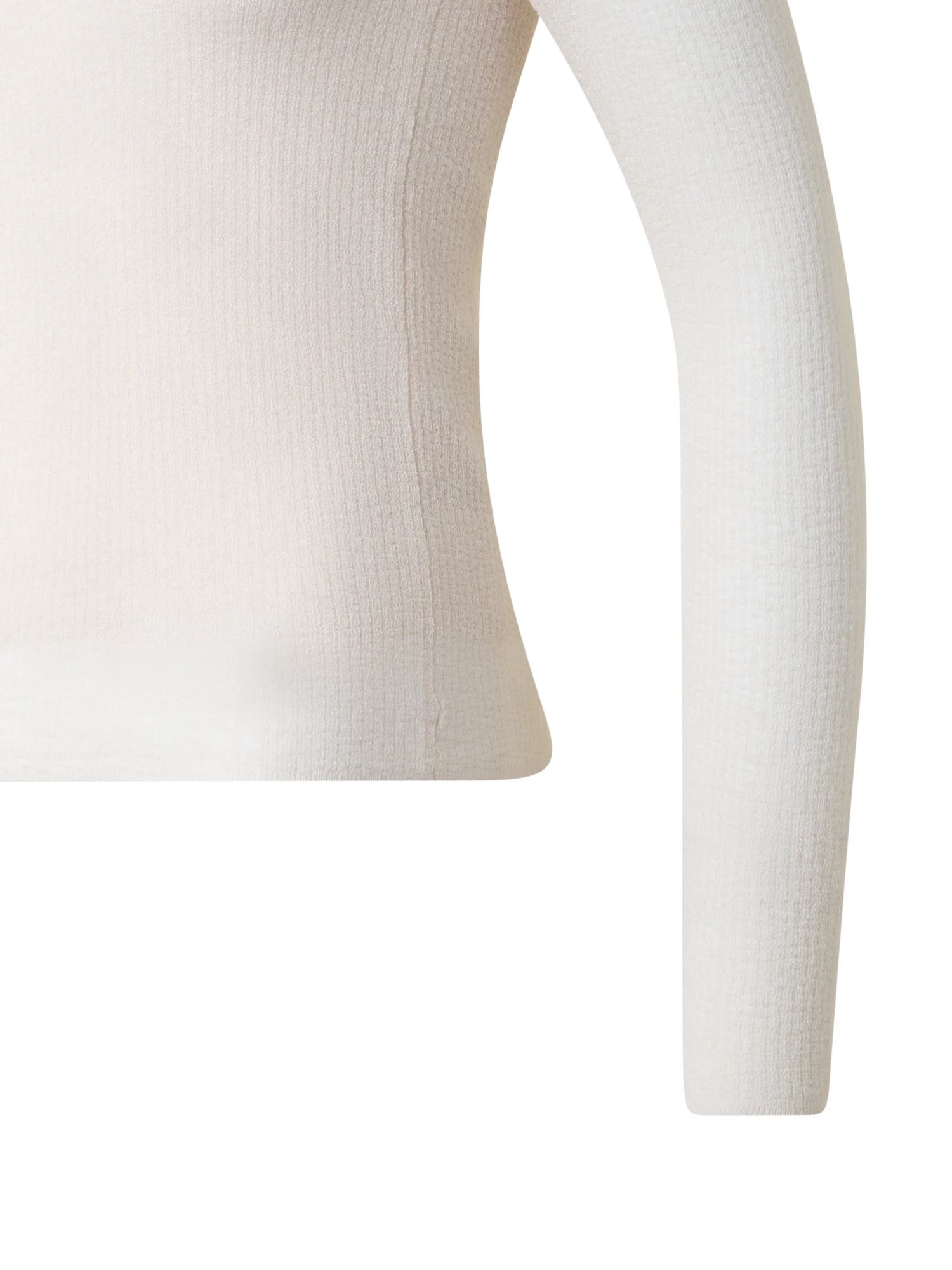 Double Layered Knit Sweater in Sheer Cotton - Image 3