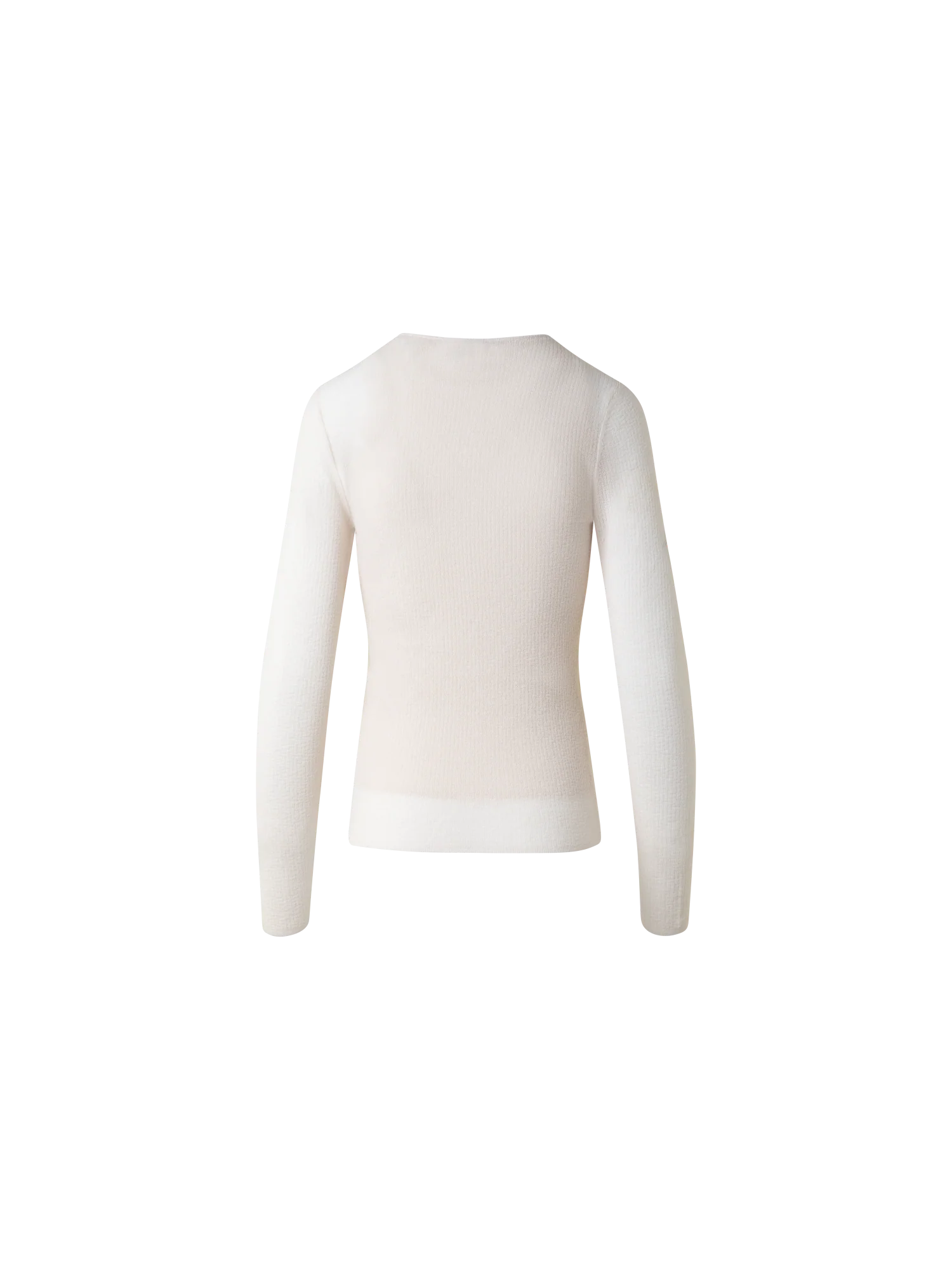 Double Layered Knit Sweater in Sheer Cotton - Image 4