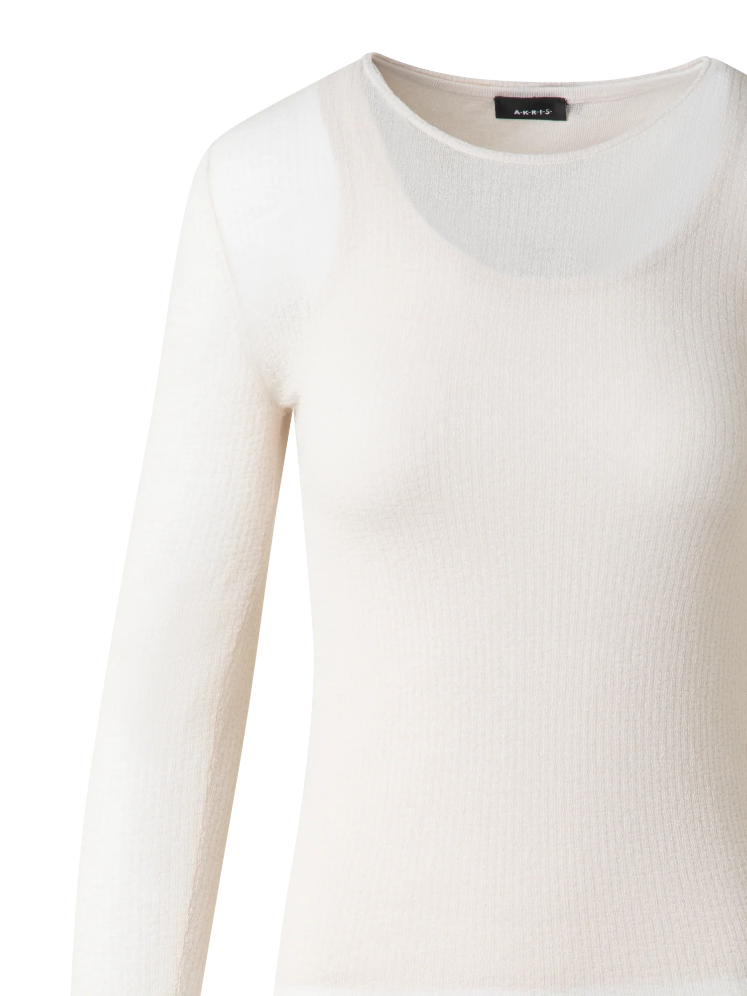 Double Layered Knit Sweater in Sheer Cotton - Image 5