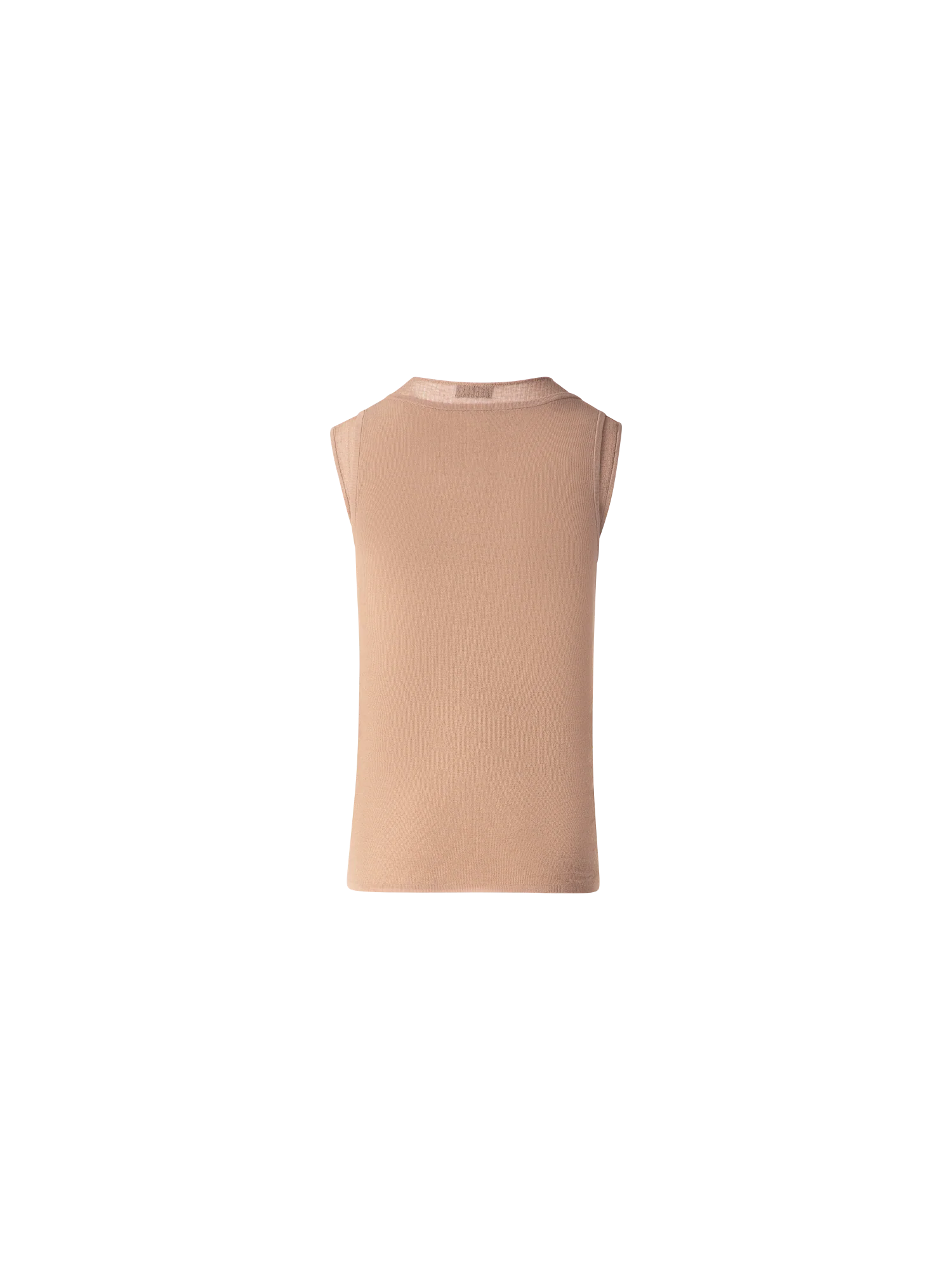 Double Layered Knit Top in Sheer Cotton - Image 3