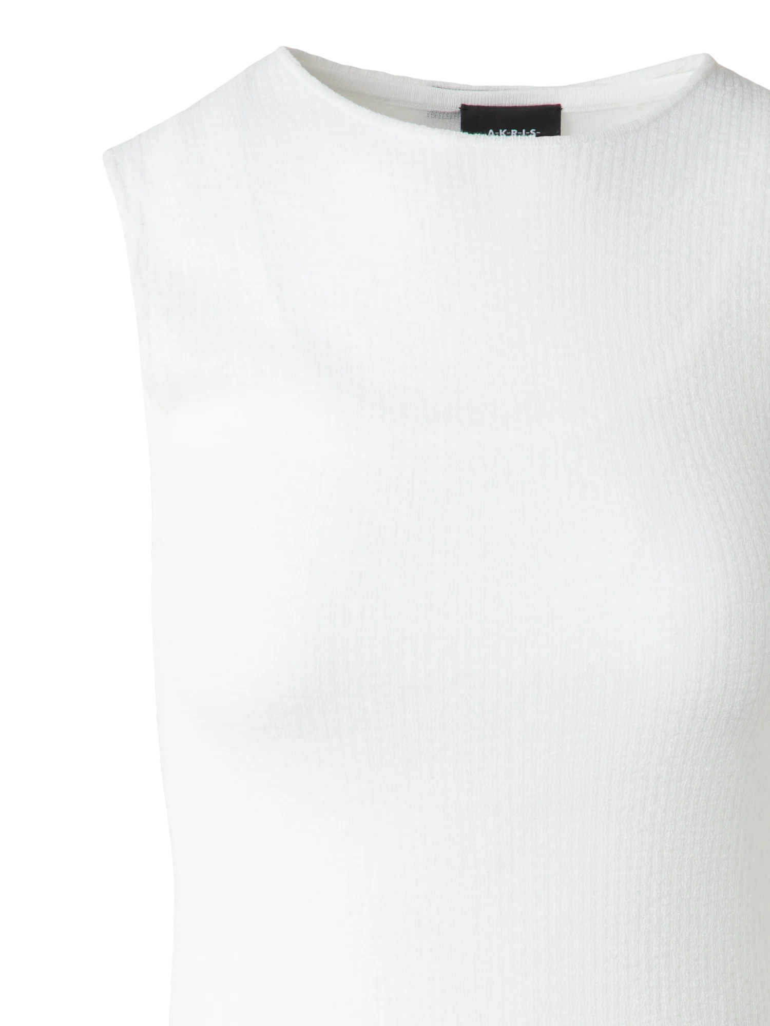 Double Layered Knit Top in Sheer Cotton - Image 4