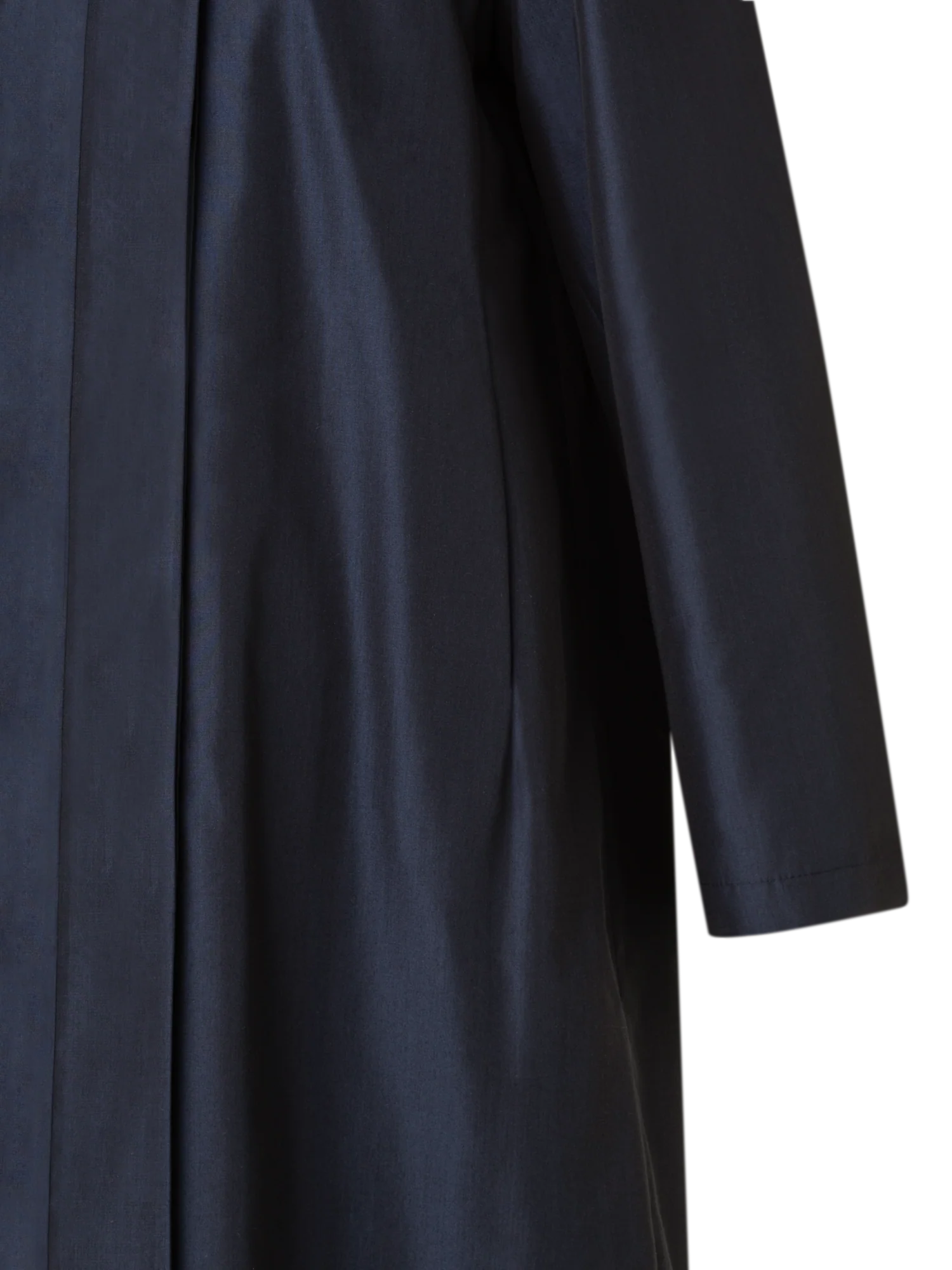 Layered Wool Coat with Removable Silk Layer - Image 9